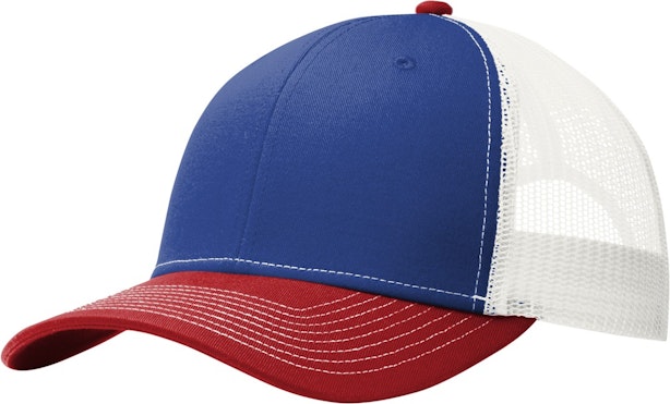Port Authority C112 Pat Blue / French Red / White