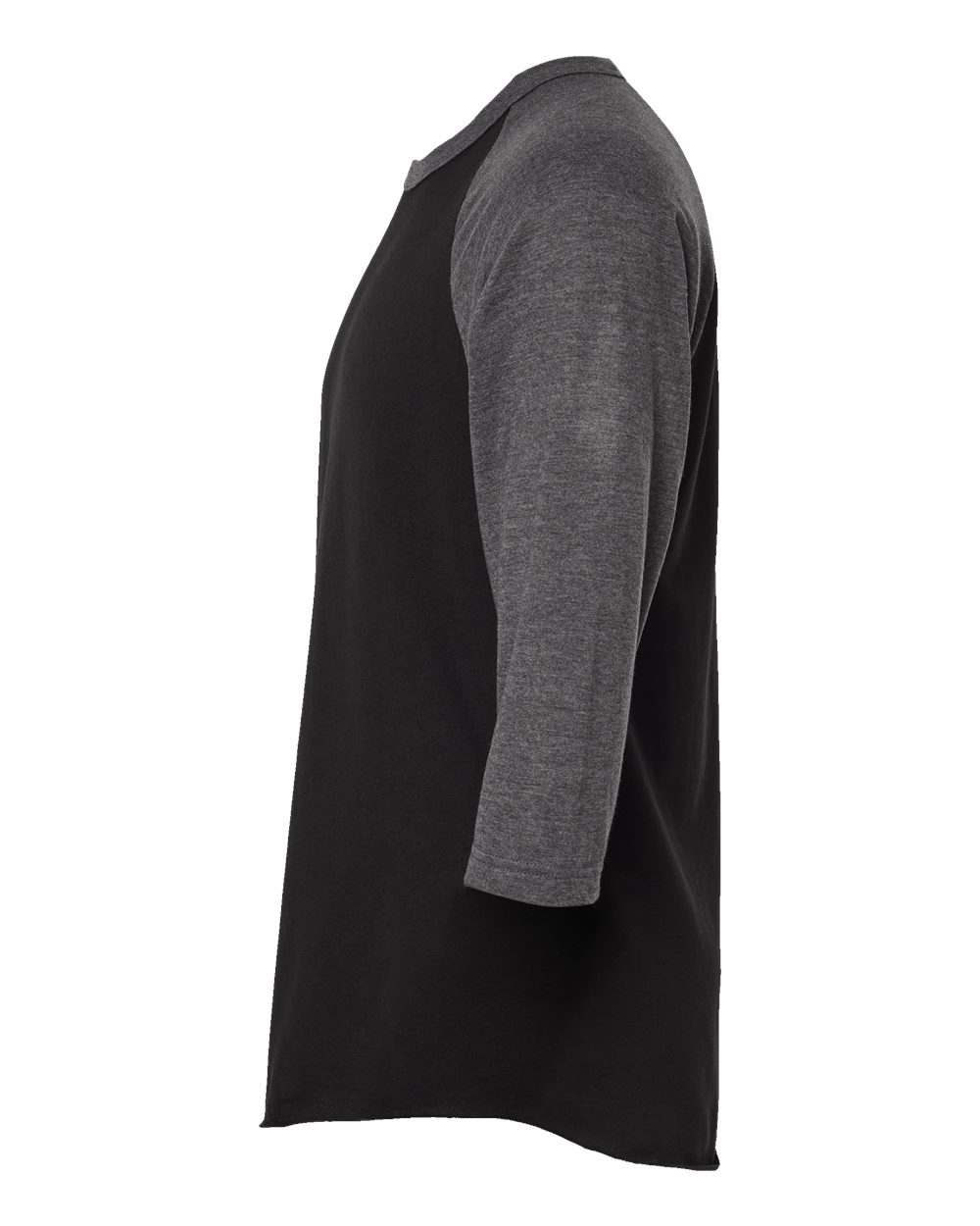 Tultex 0245TC Black / Heather Charcoal