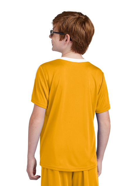 Sport-Tek YST100 Gold/White