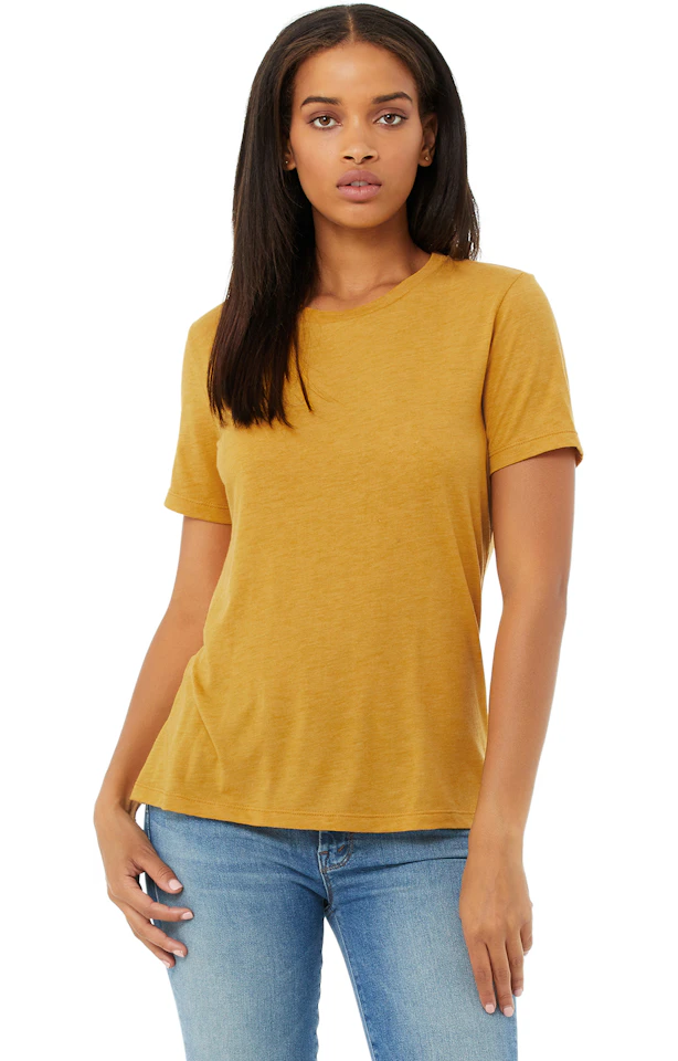 Bella Canvas Women's Triblend Relaxed Jersey Short Sleeve T Shirt