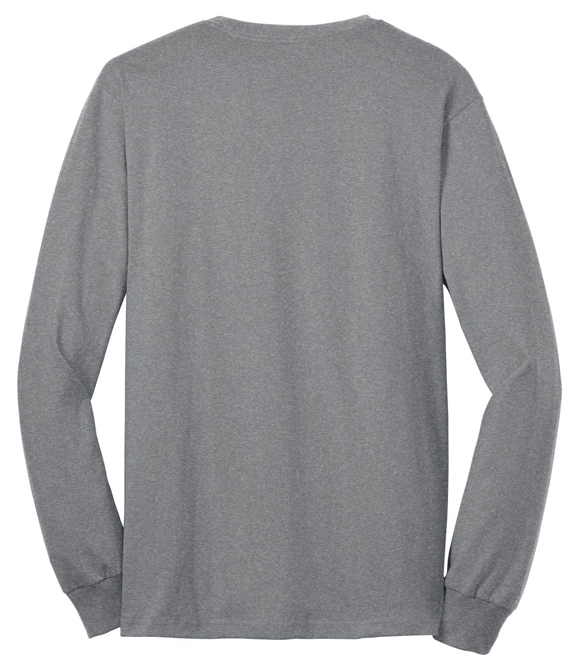 Port & Company PC55LS Athletic Heather