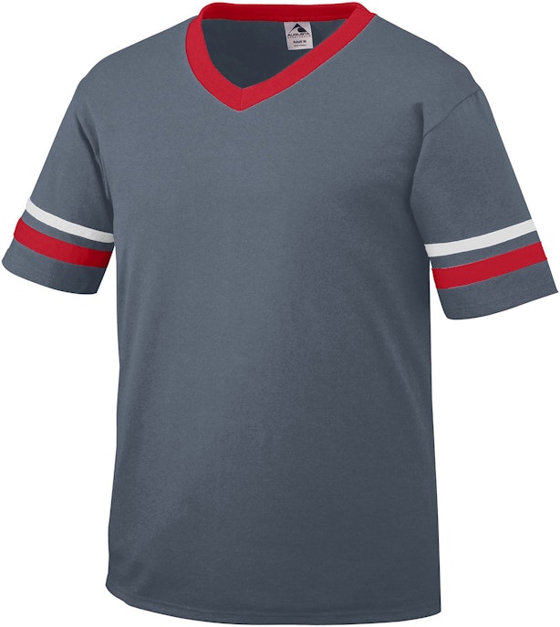 Augusta Sportswear 360 Graphite / Red / White