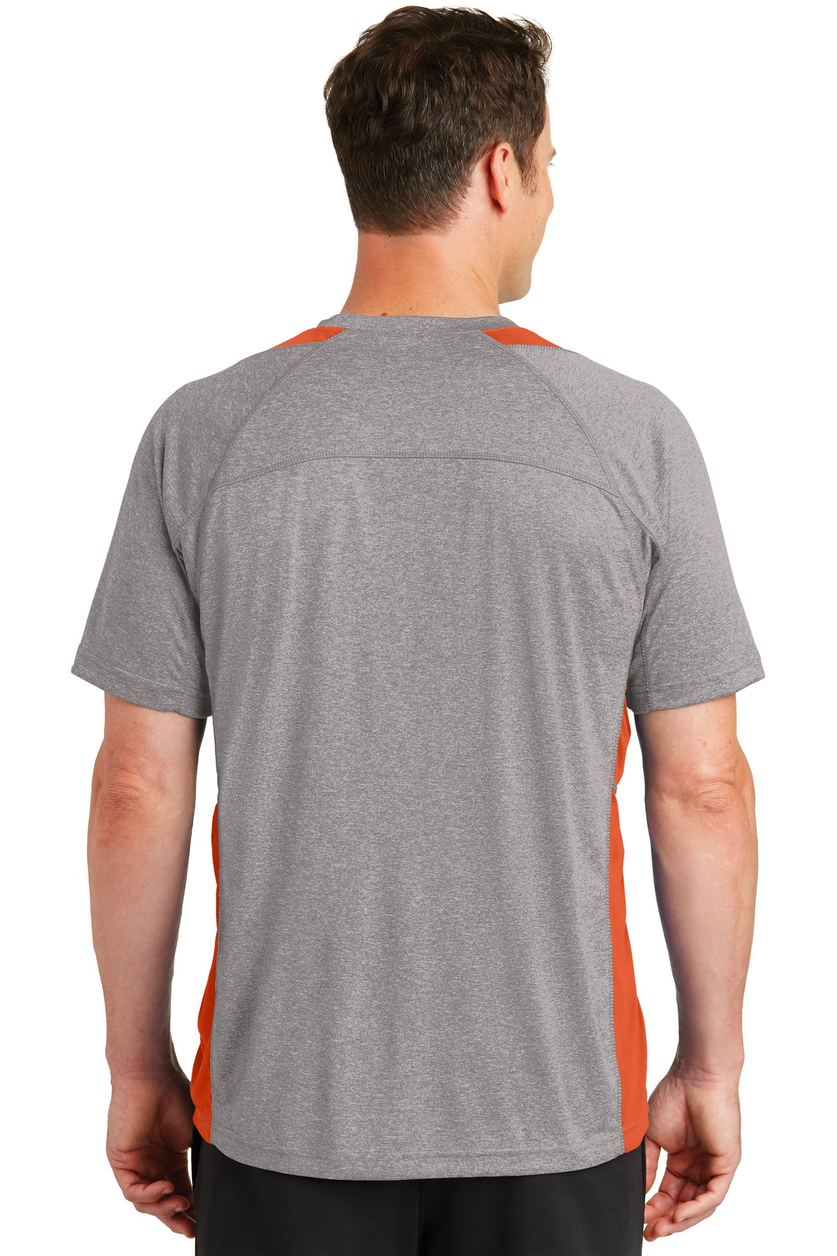 Sport-Tek ST361 Vintage Heather / Deep Orange