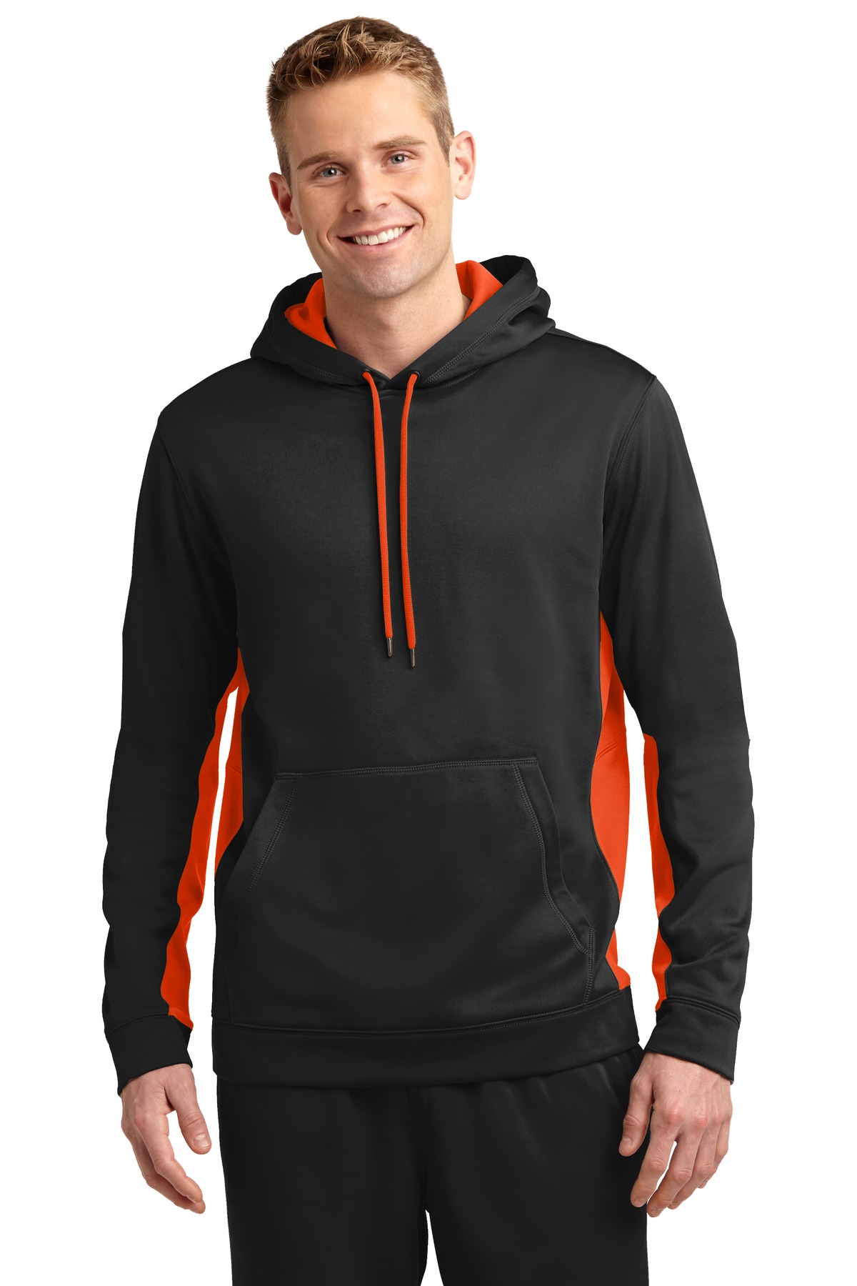 Sport-Tek ST235 Black / Deep Orange
