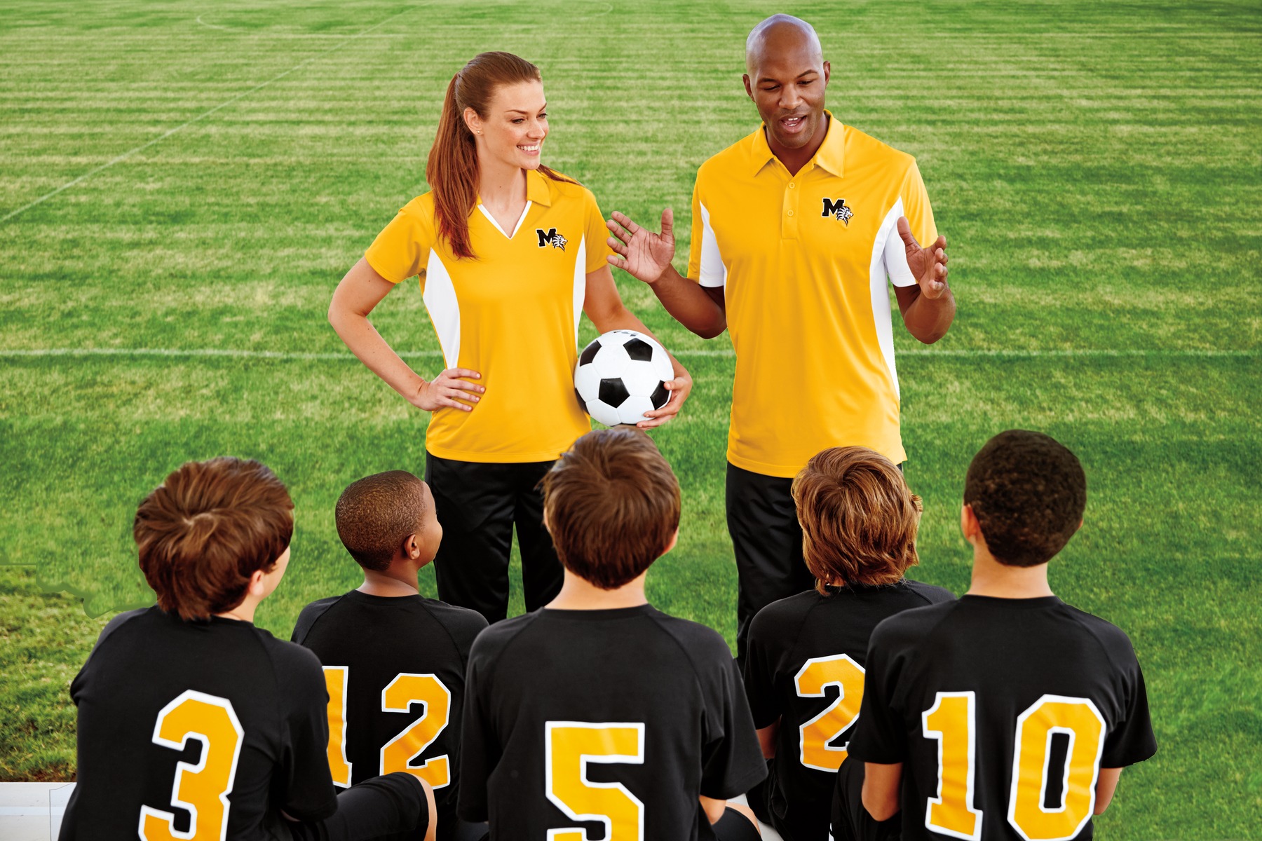 Sport-Tek LST655 Black / Gold