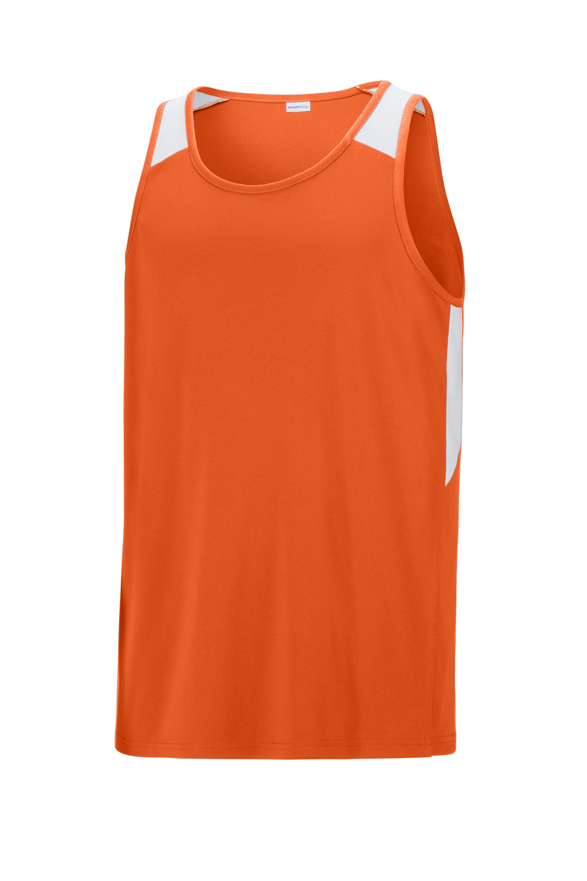 Sport-Tek ST446 Deep Orange / White