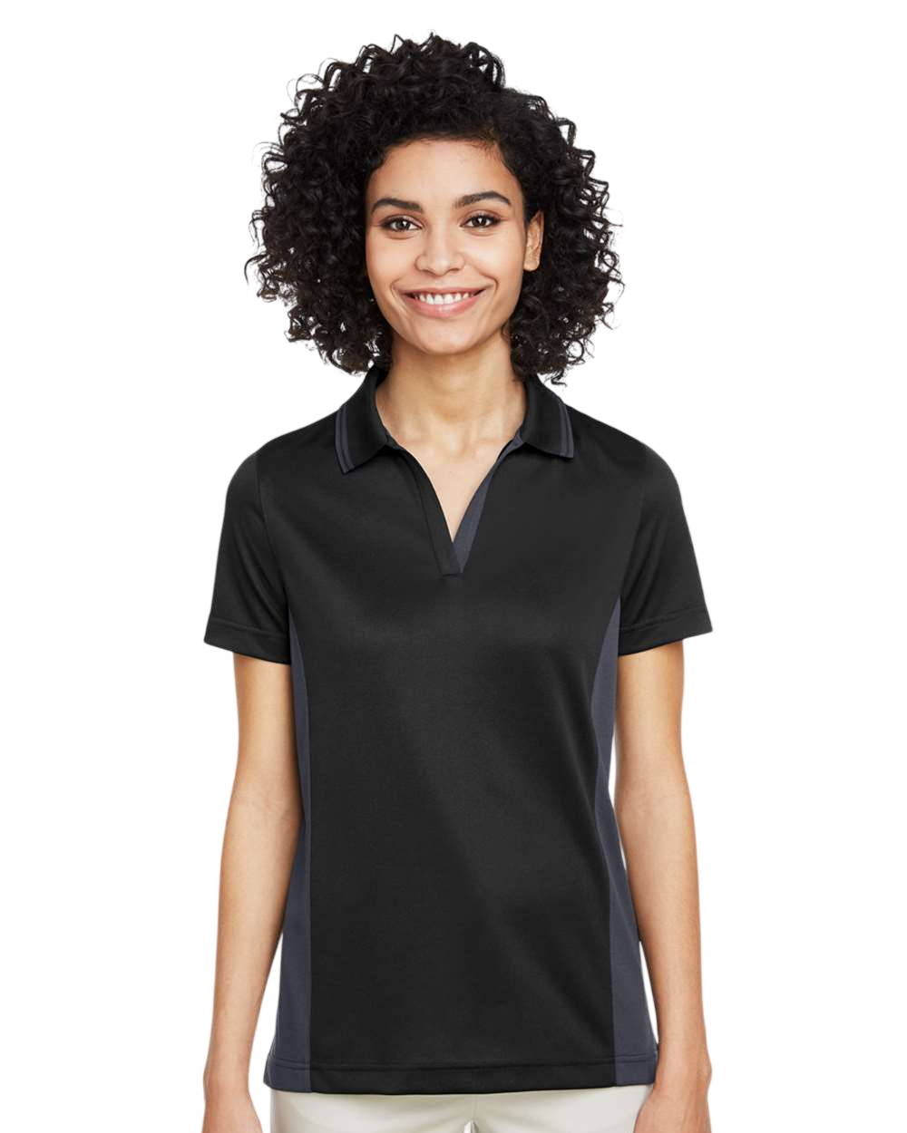 Harriton M386W Black / Dark Charcoal