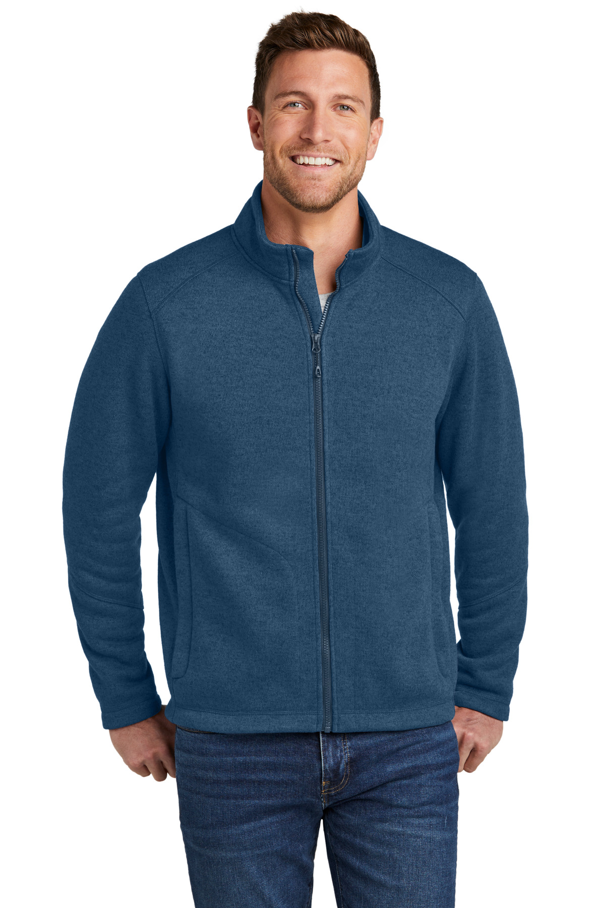 Port Authority F428 Insignia Blue Heather