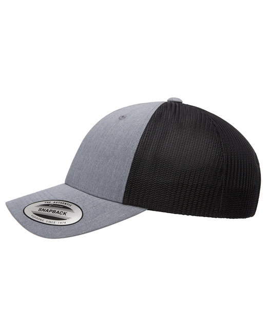 Yupoong 6601T HEATHER/ BLACK