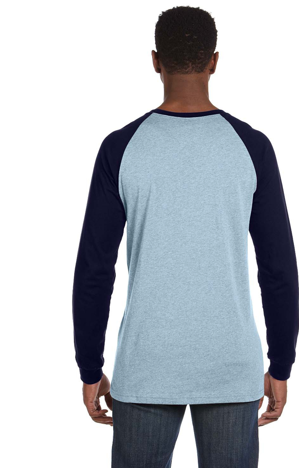 Bella + Canvas 3000C Light Blue / Navy