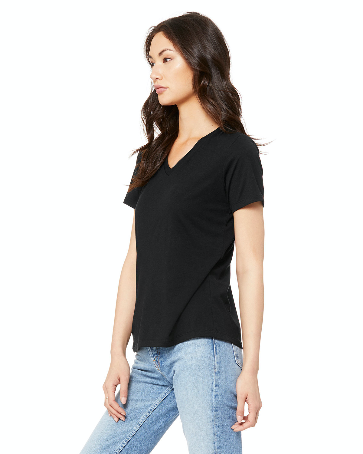 Bella + Canvas 6415 Solid Black Triblend