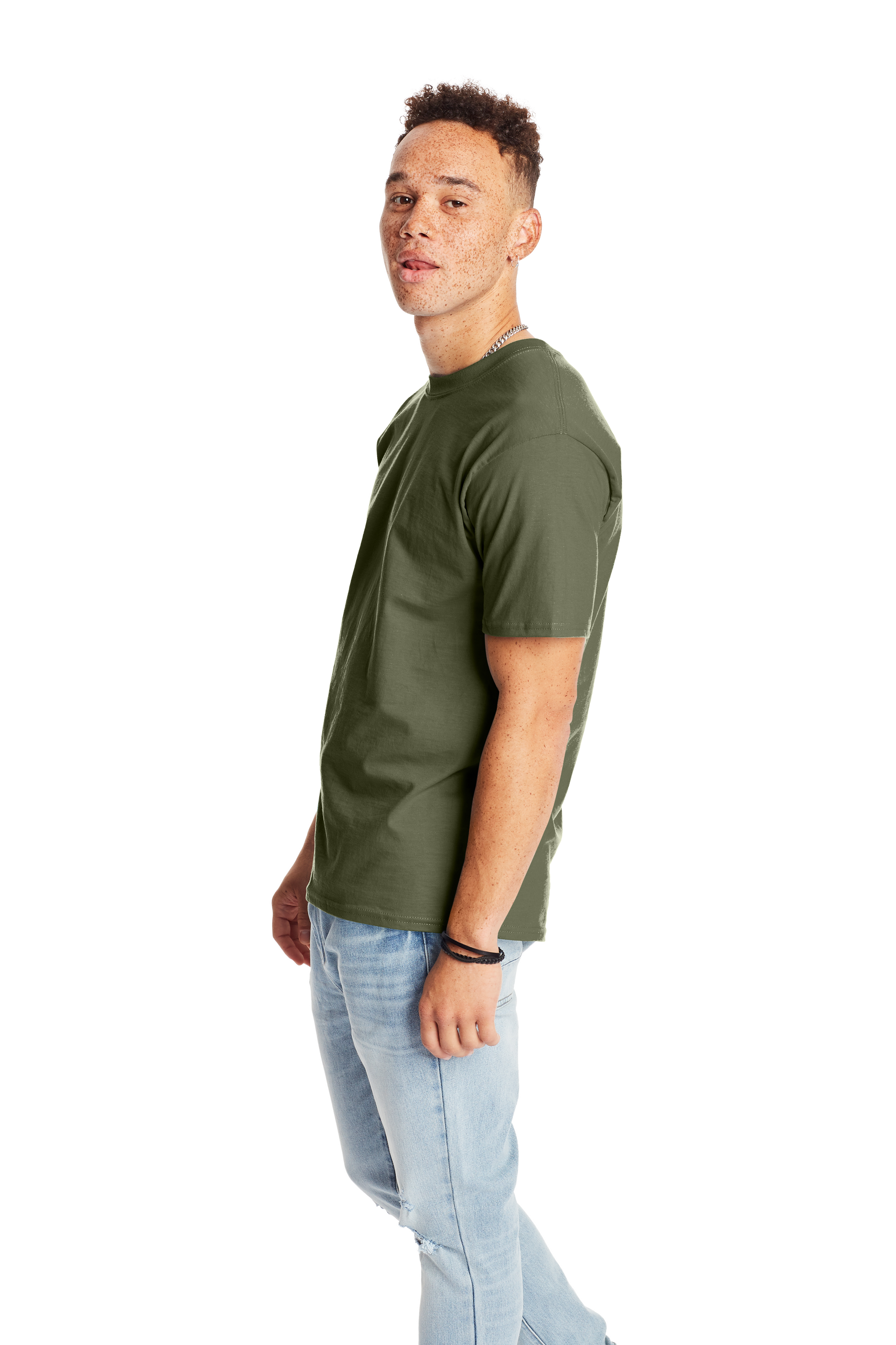 Hanes 5180 Fatigue Green