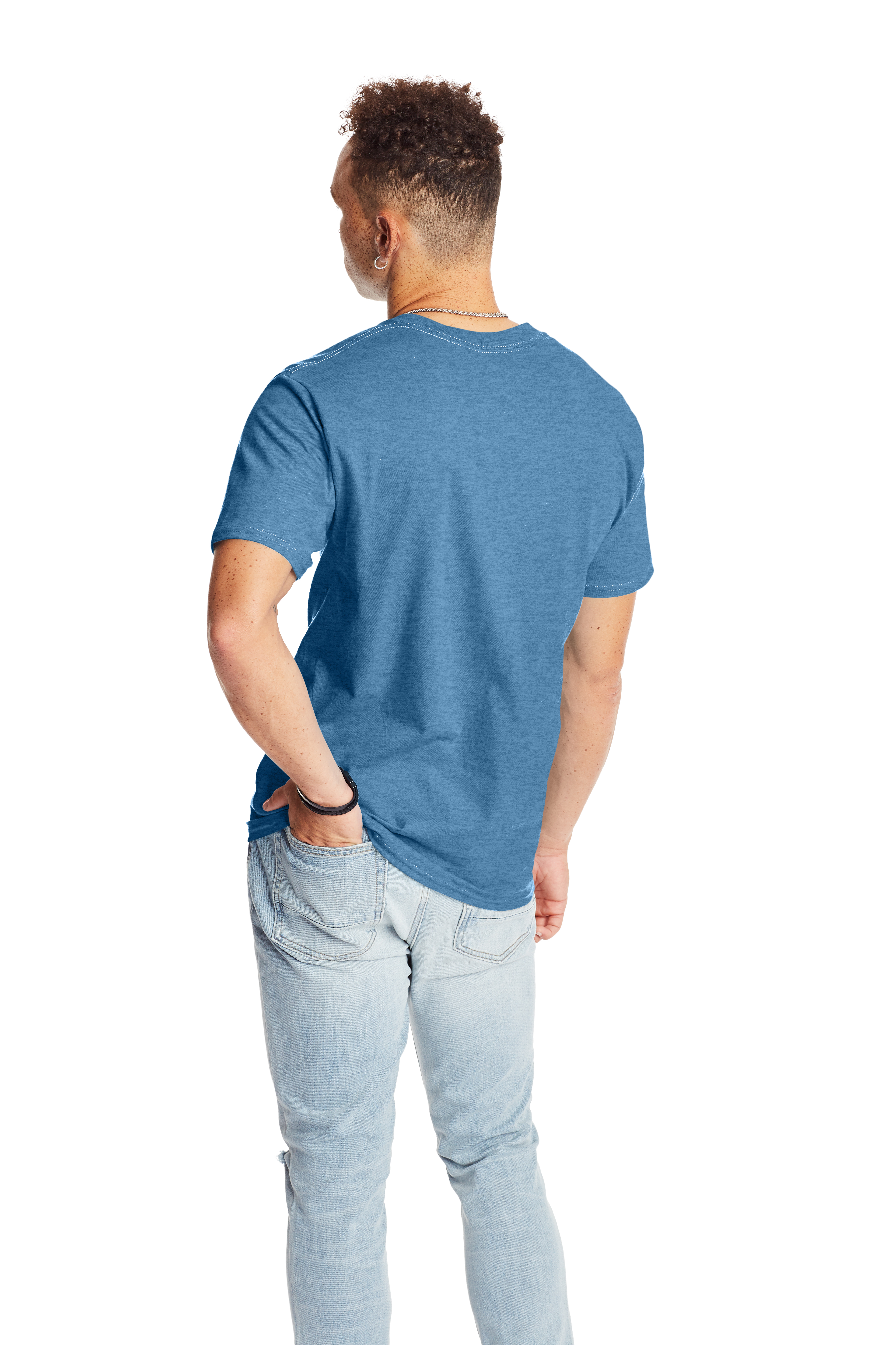 Hanes 5180 Heather Blue