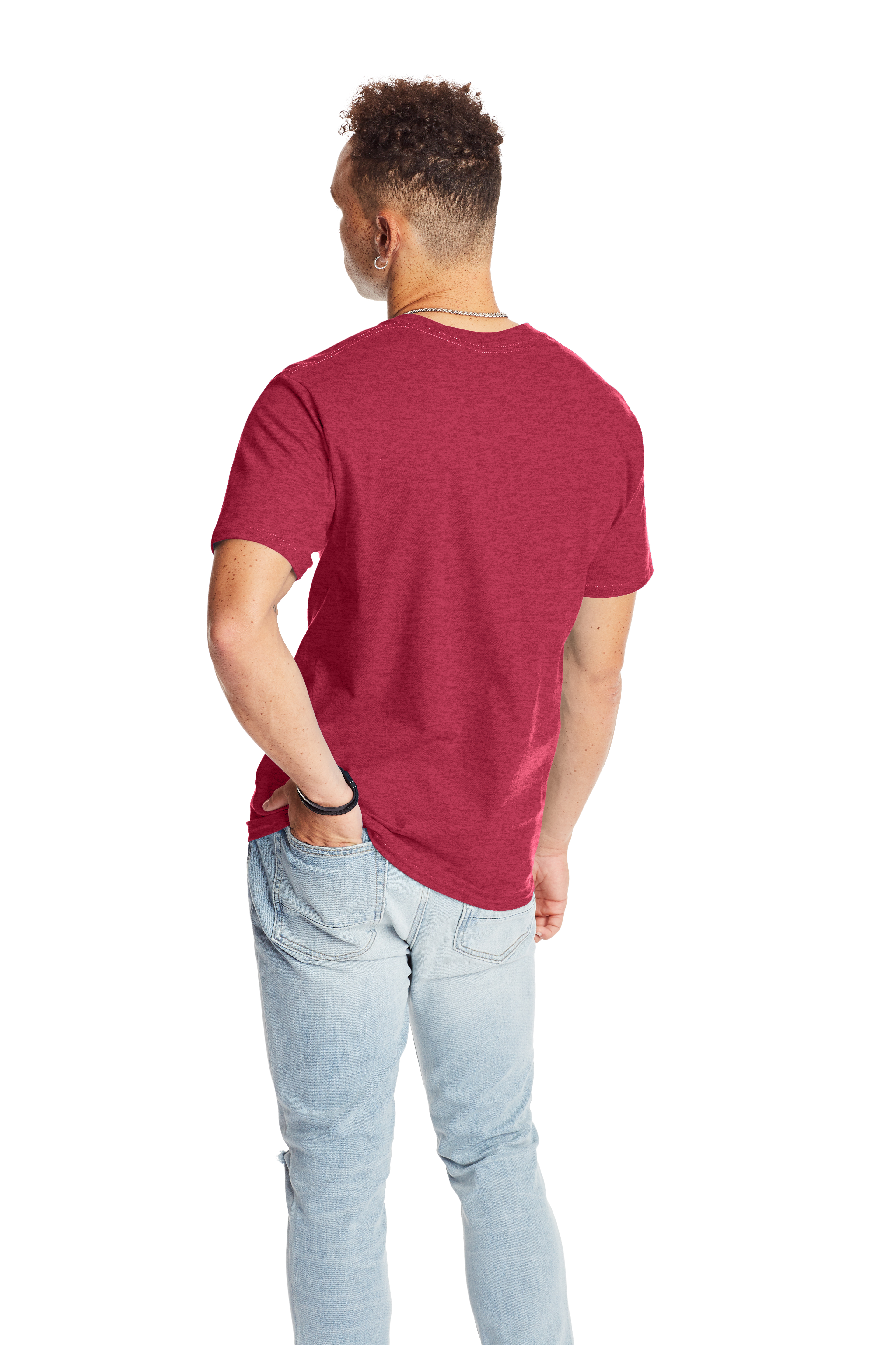 Hanes 5180 Heather Red
