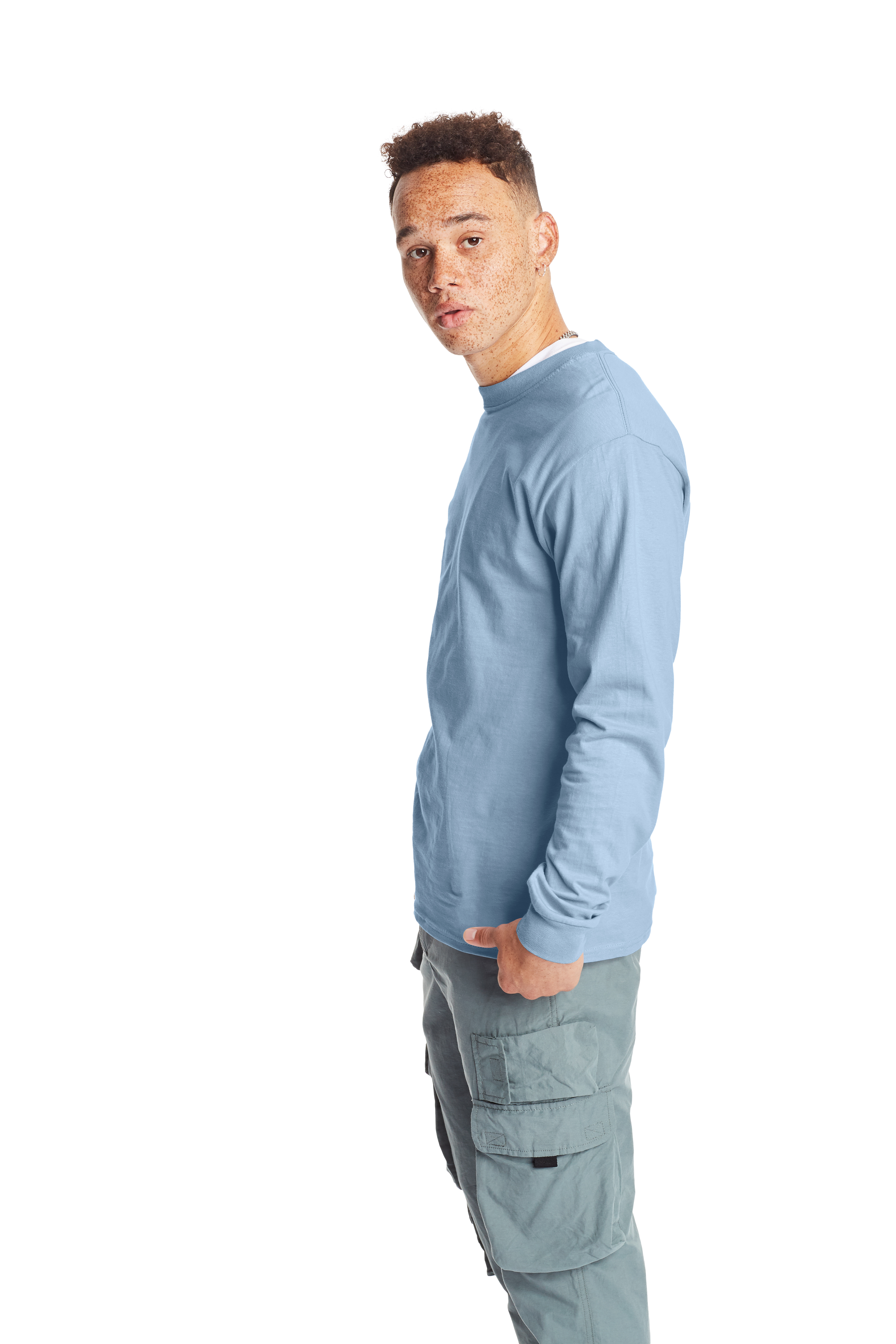 Hanes 5186 Light Blue