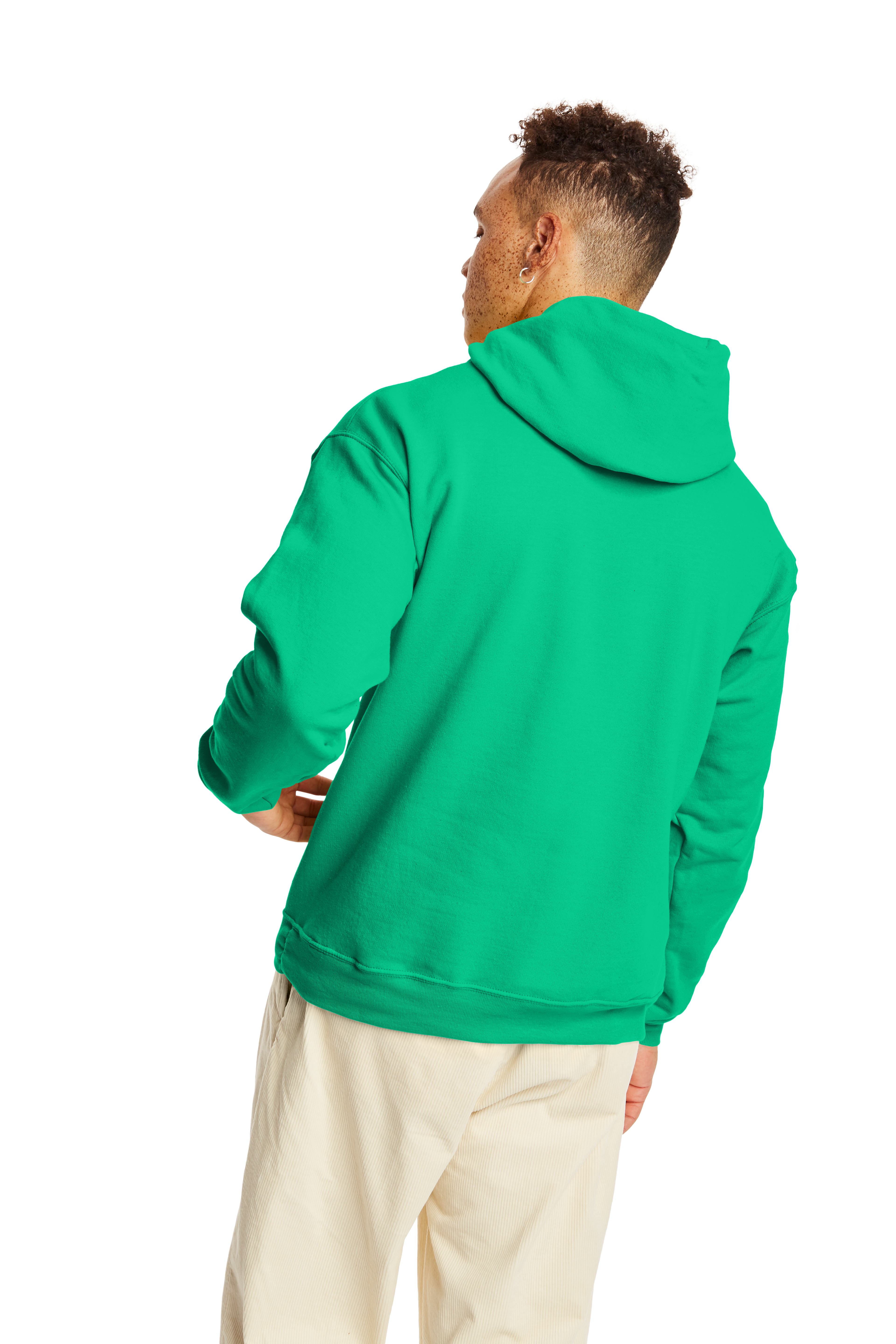 Hanes Ecosmart 50 50 Pullover Hoodie P170 Kelly Green Jiffy