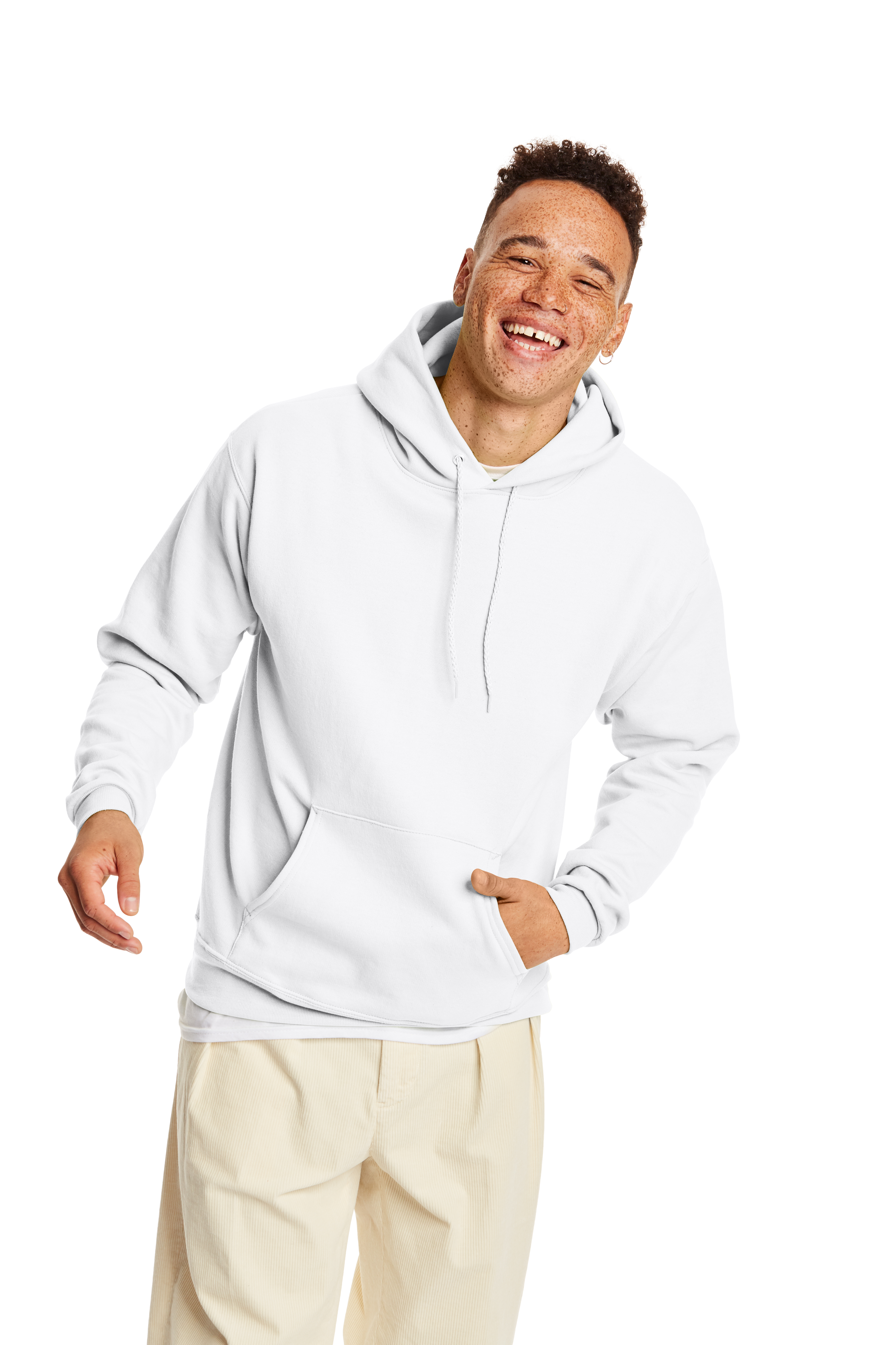 Hanes hoodie white sale