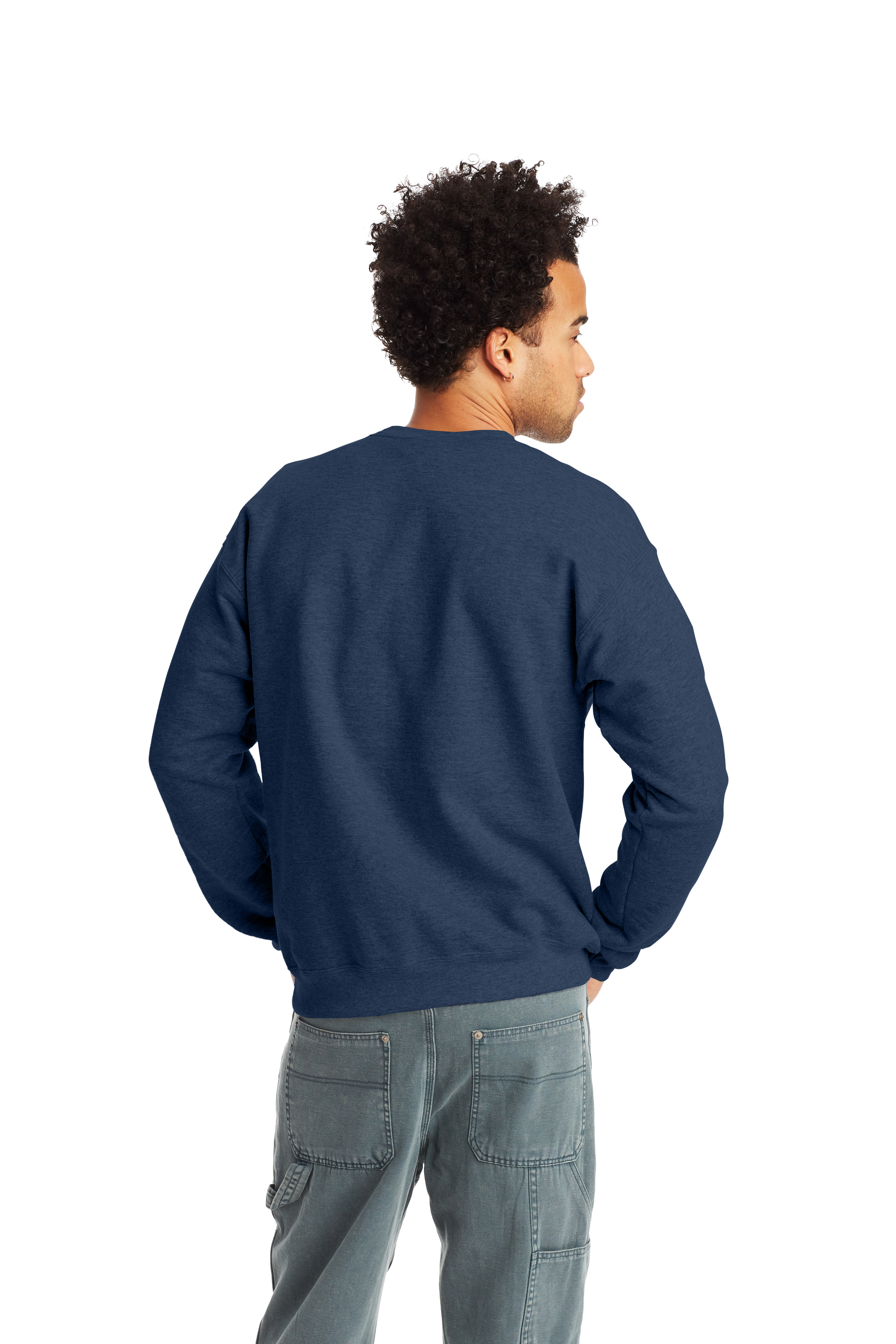 Hanes P1607 Heather Navy