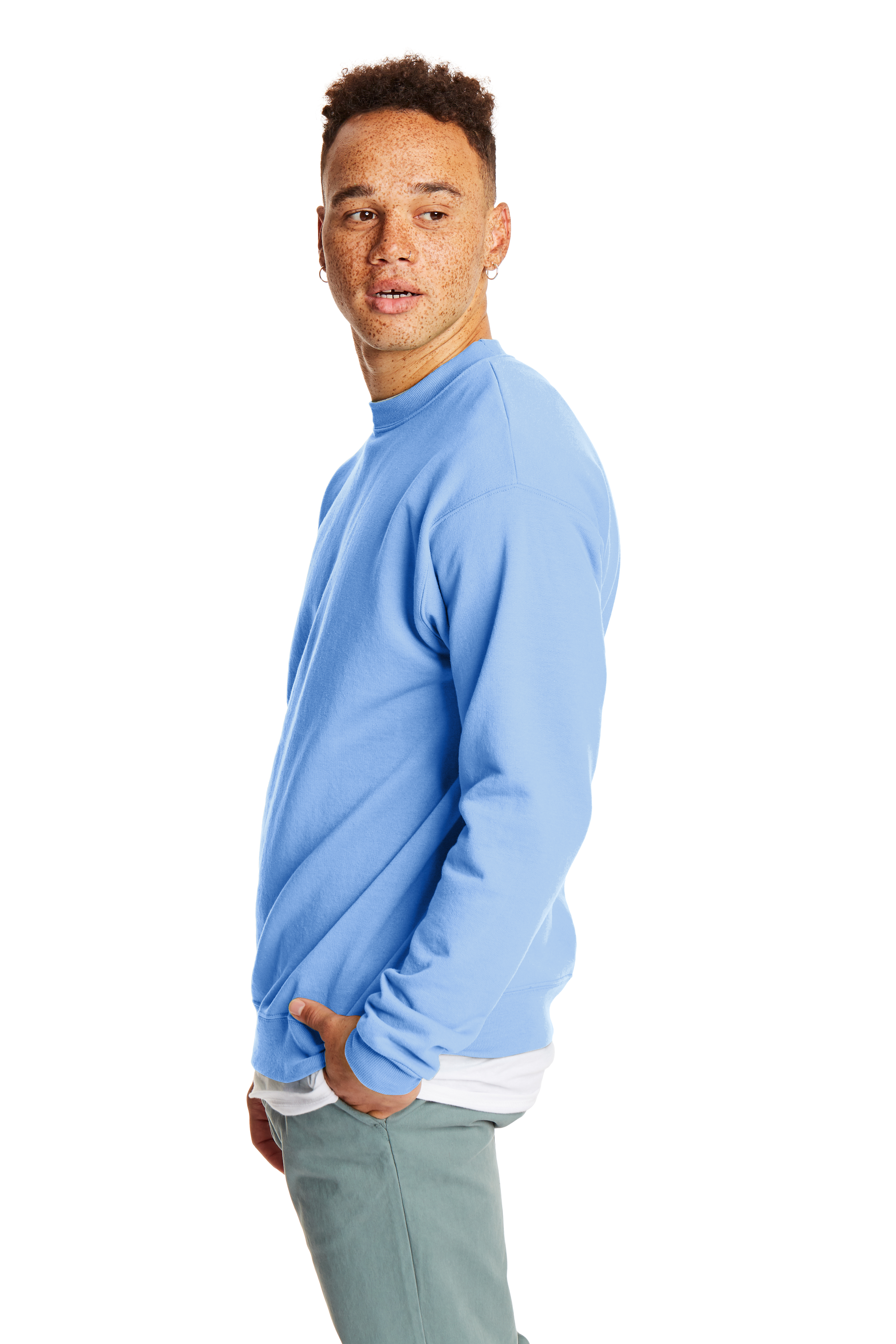 Hanes P1607 Light Blue