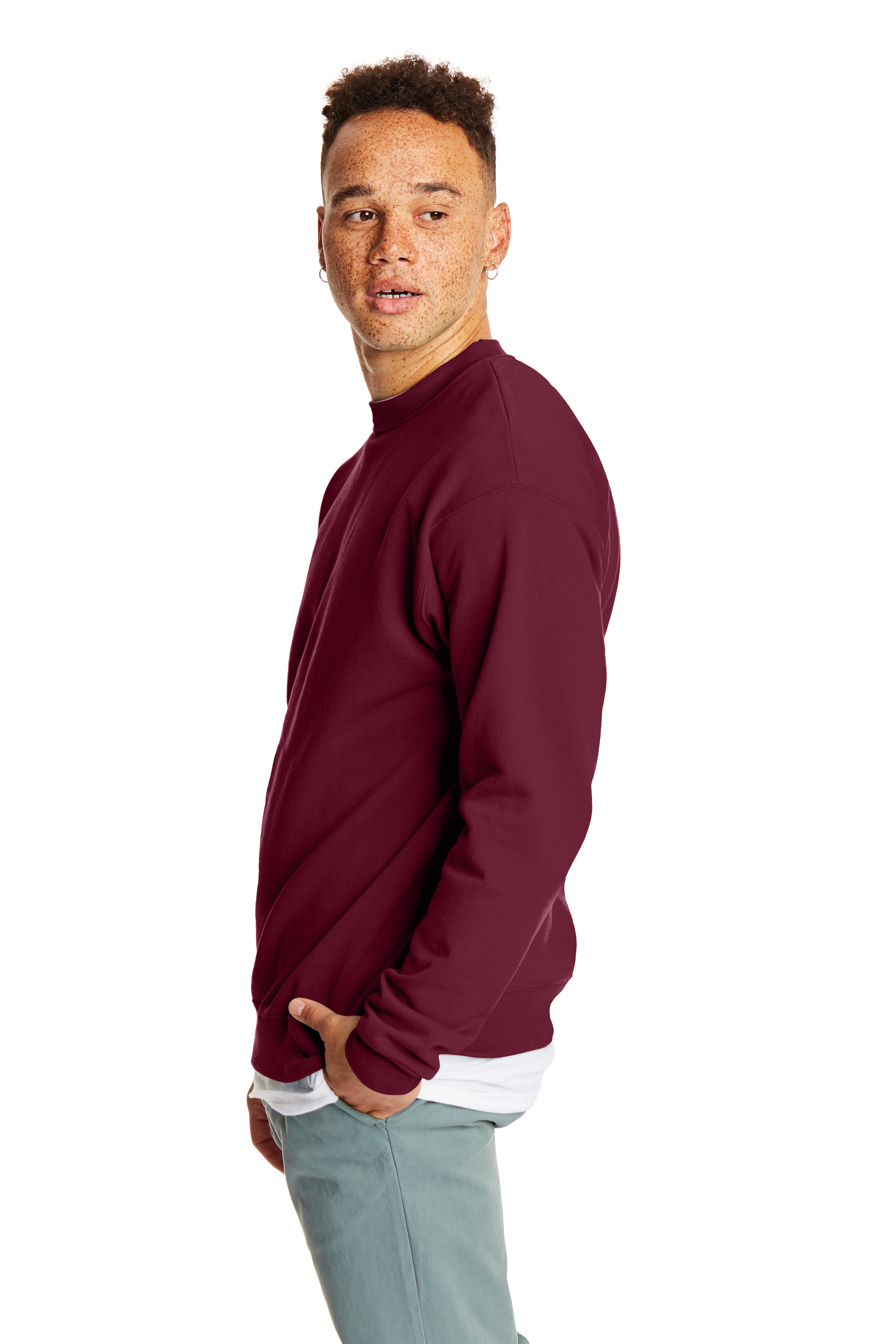 Hanes P1607 Maroon