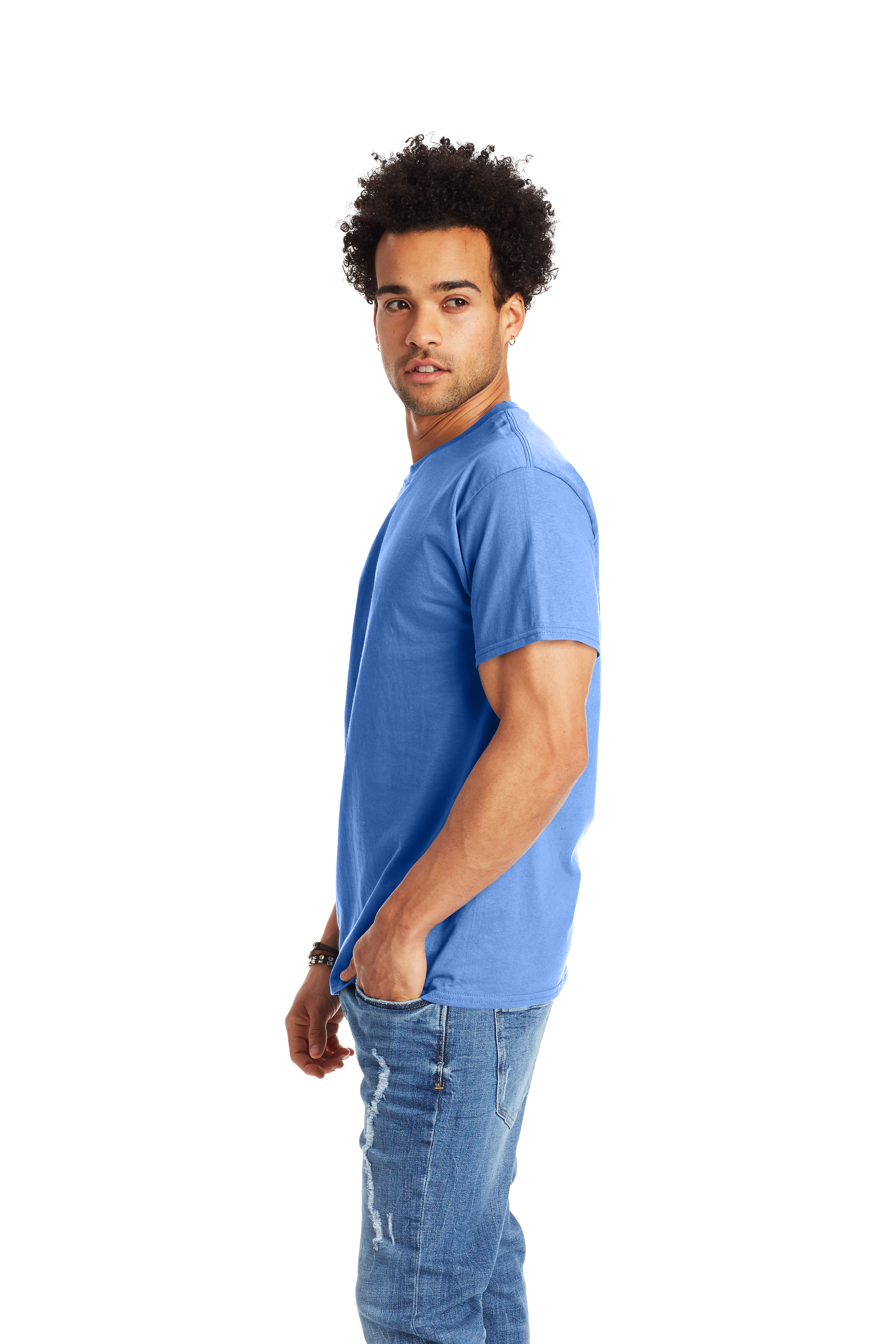 Hanes 5250T Carolina Blue
