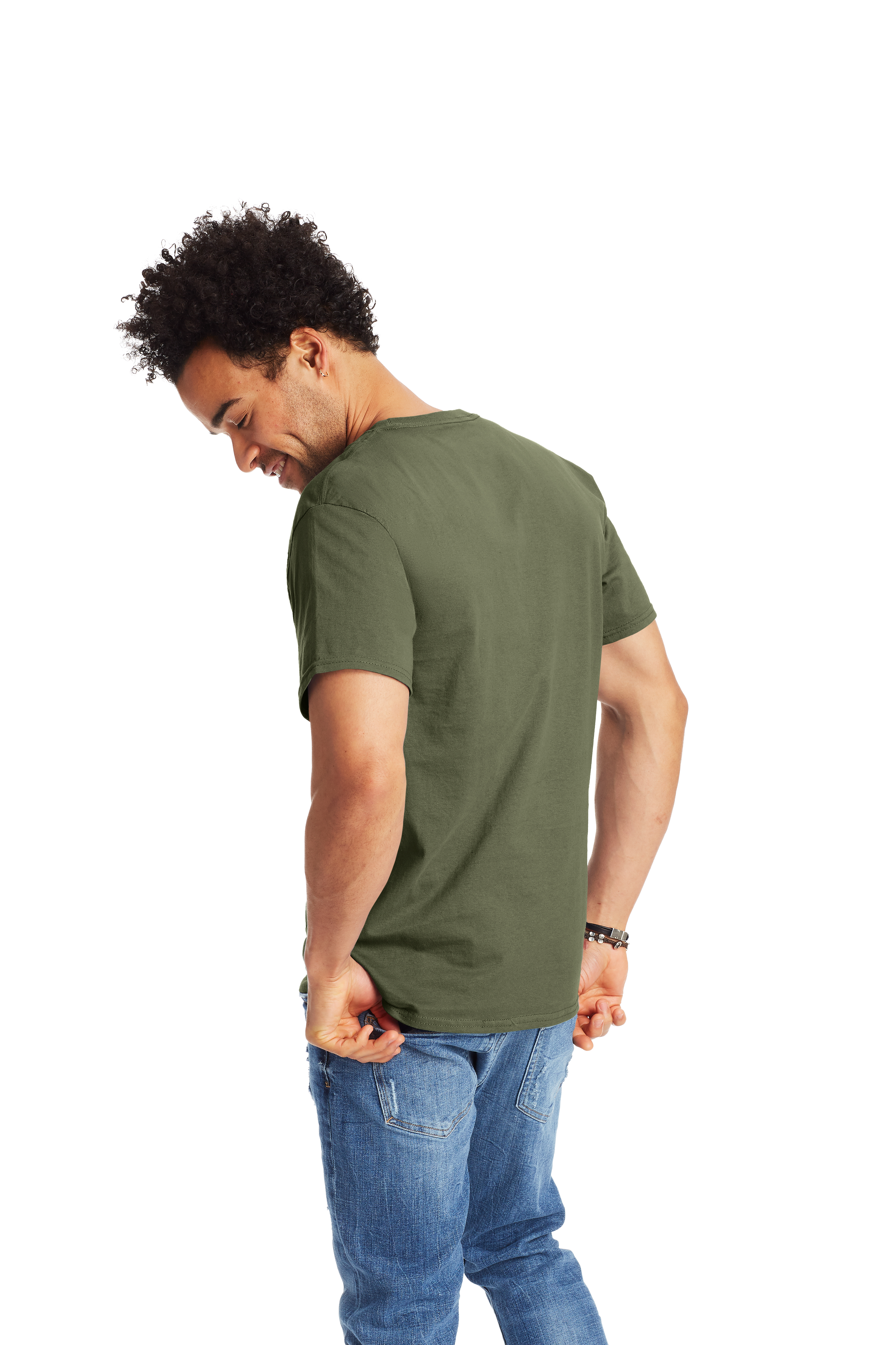 Hanes 5250T Fatigue Green