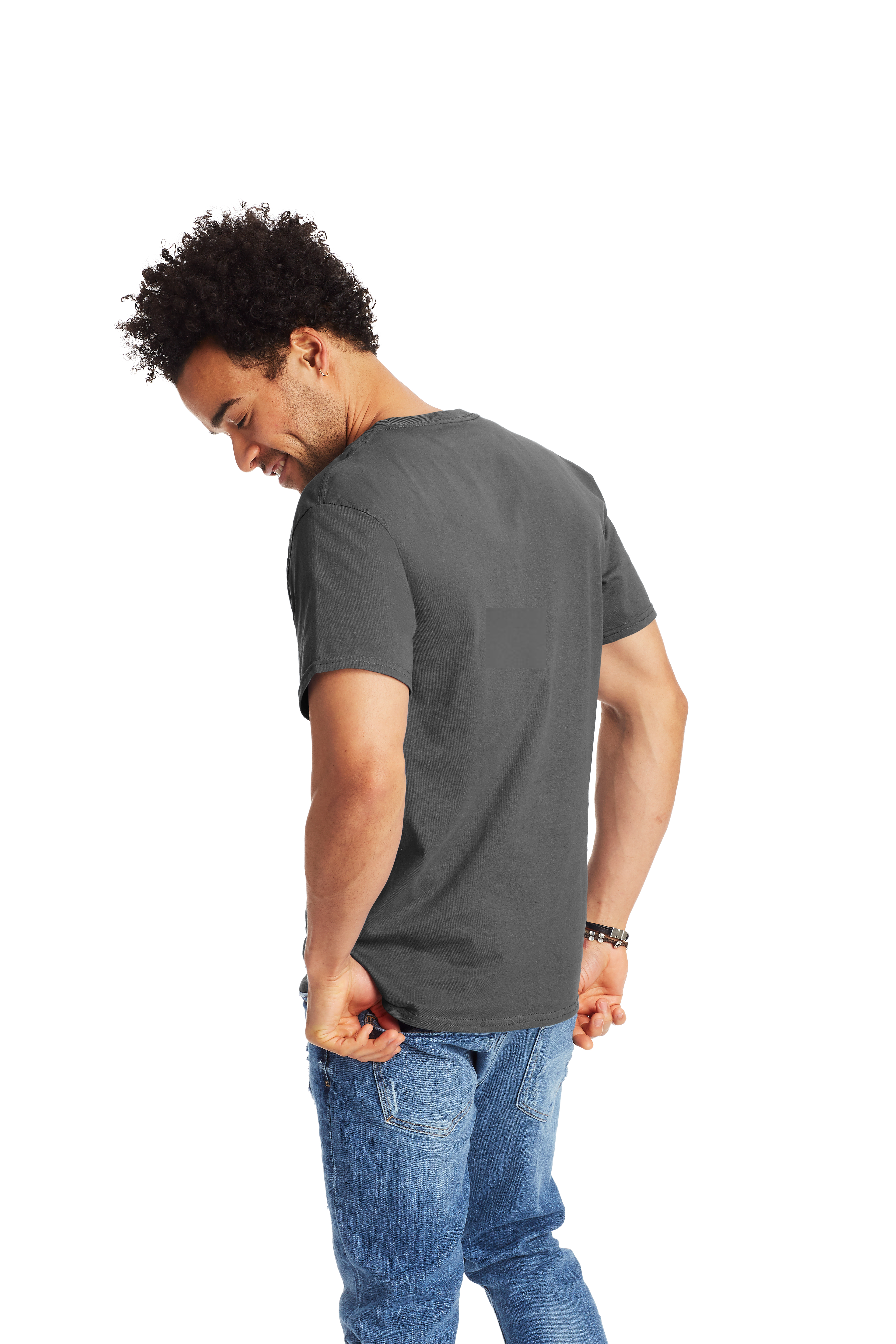 Hanes 5250T Smoke Gray