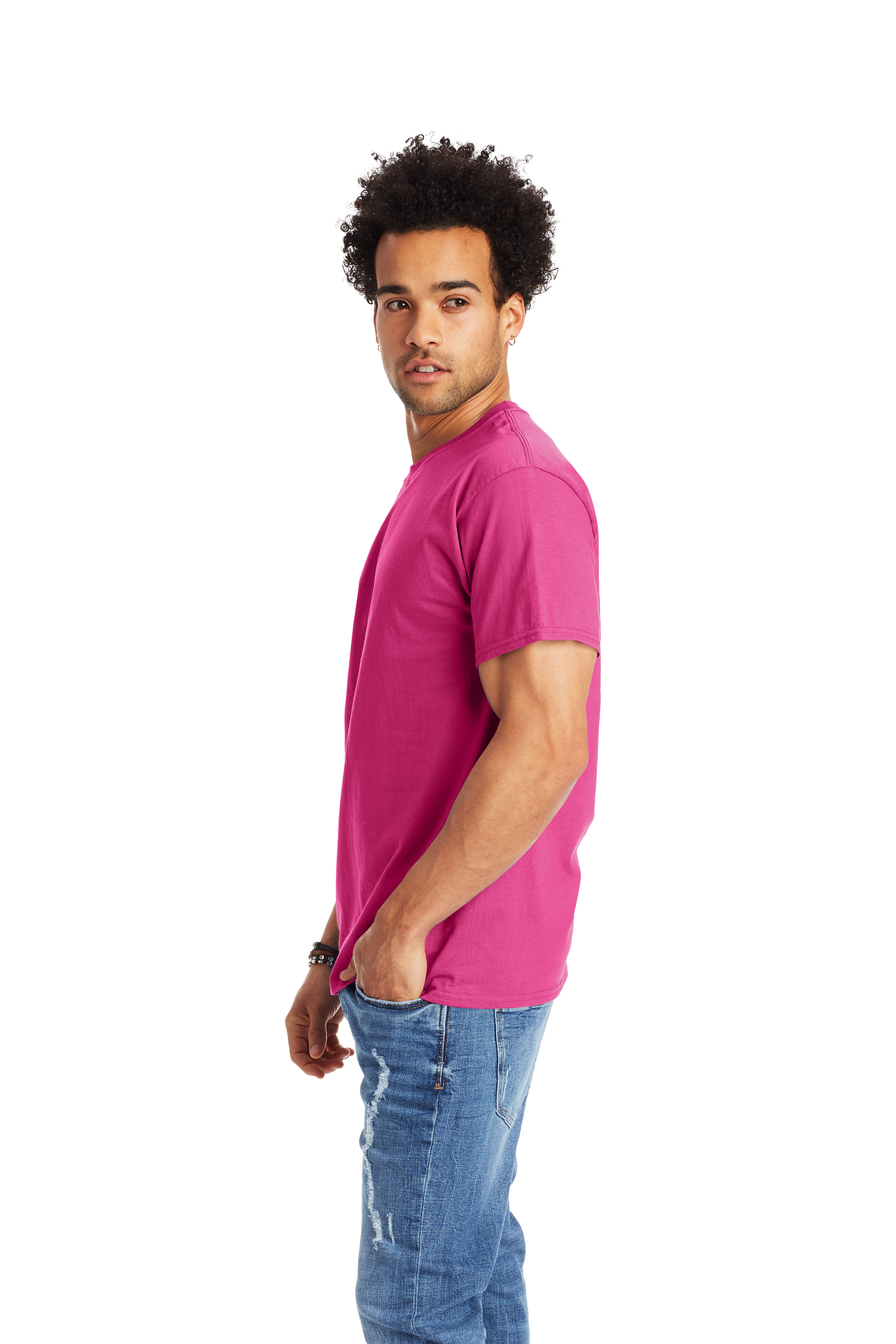 Hanes 5250T Wow Pink