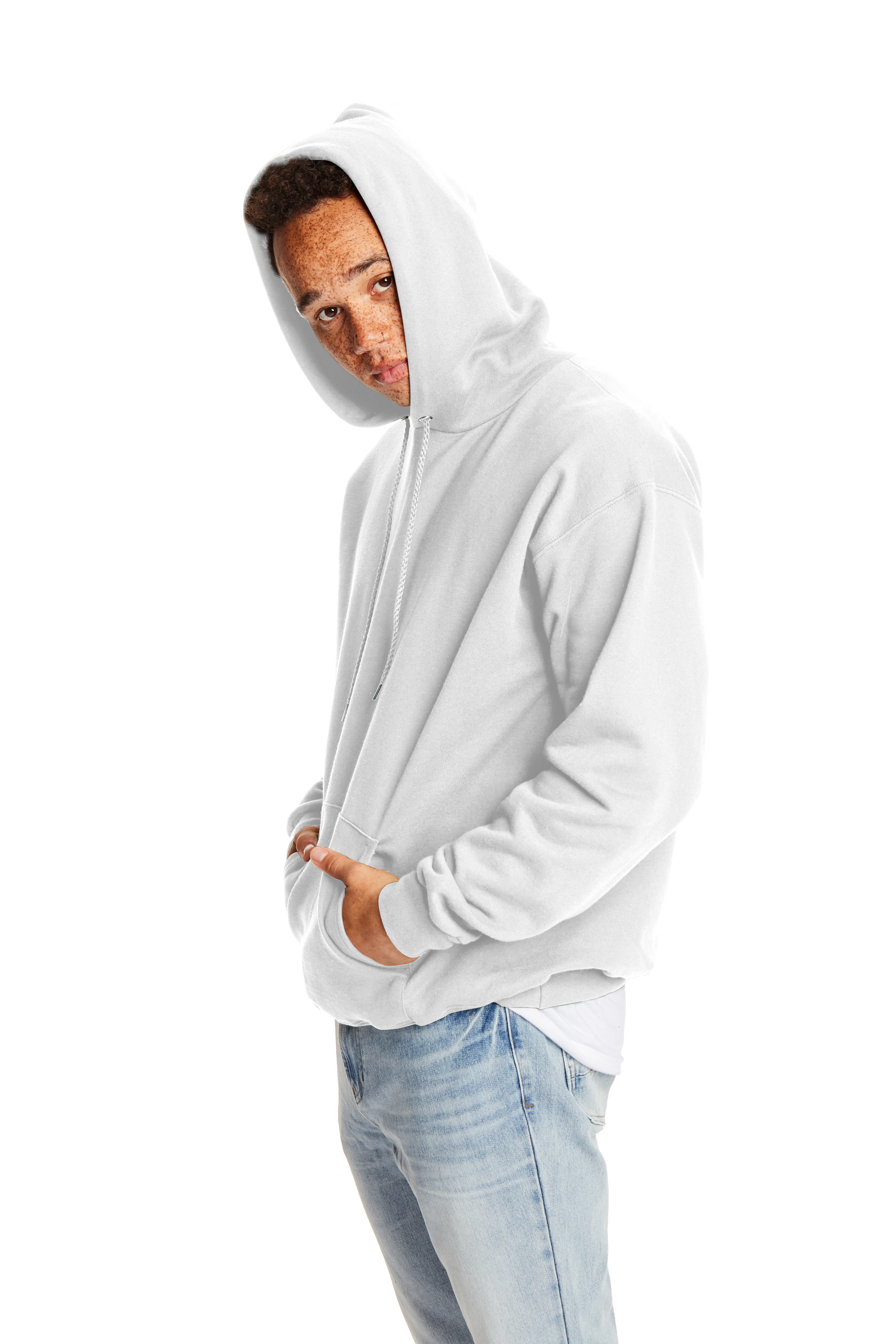 DESIGN - Felpa Con Cappuccio Taglio Corto Pesante Super Oversize Nera Con Zip Corta