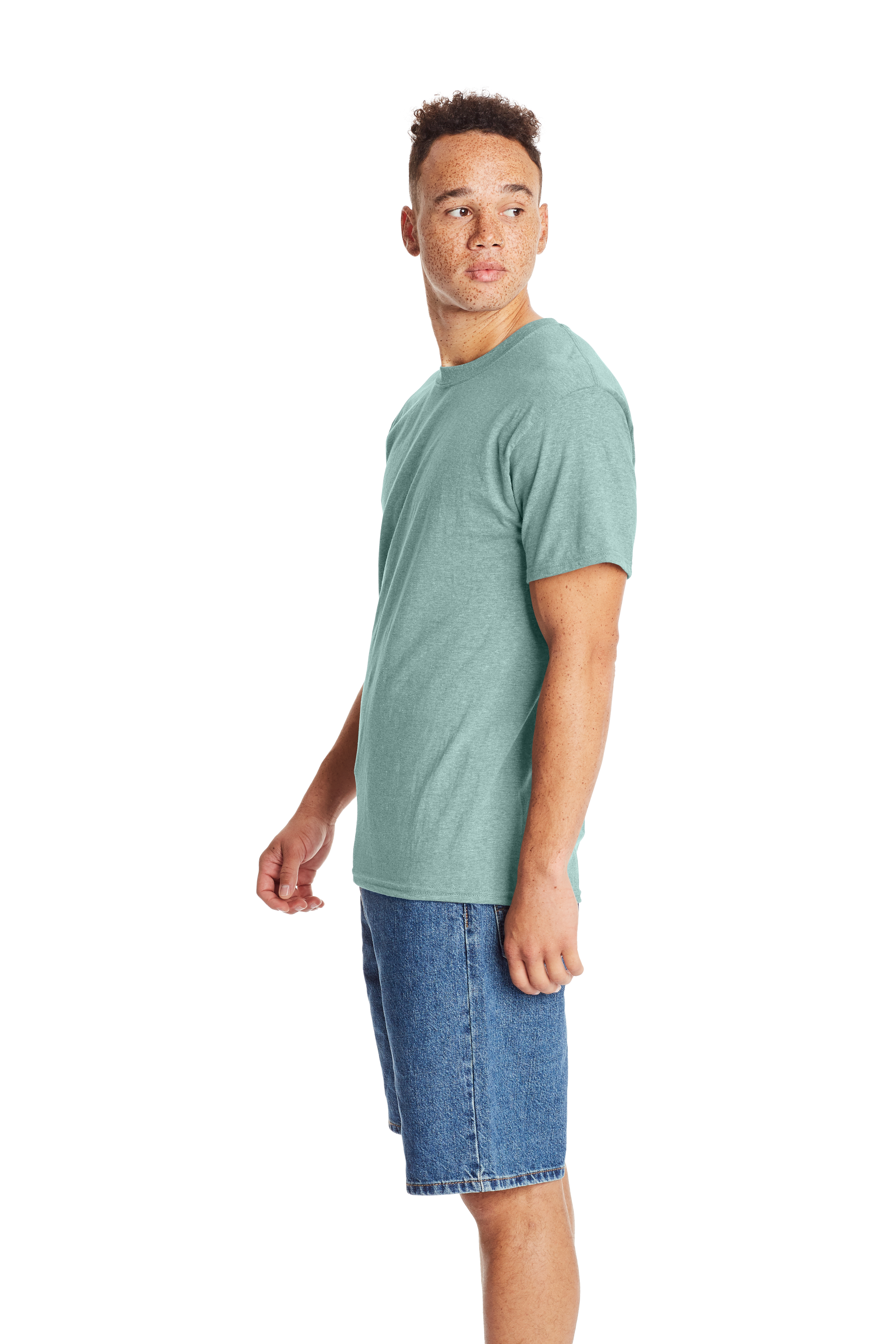Hanes 5180 Cln Mint Ppr Heather