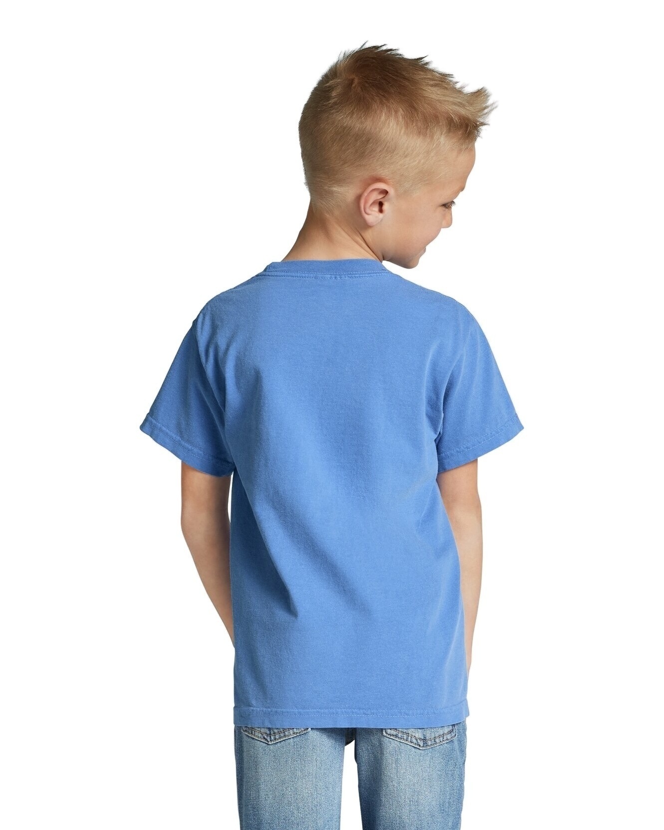 Comfort Colors Youth Midweight Rs T Shirt C9018 Flo Blue | Jiffy
