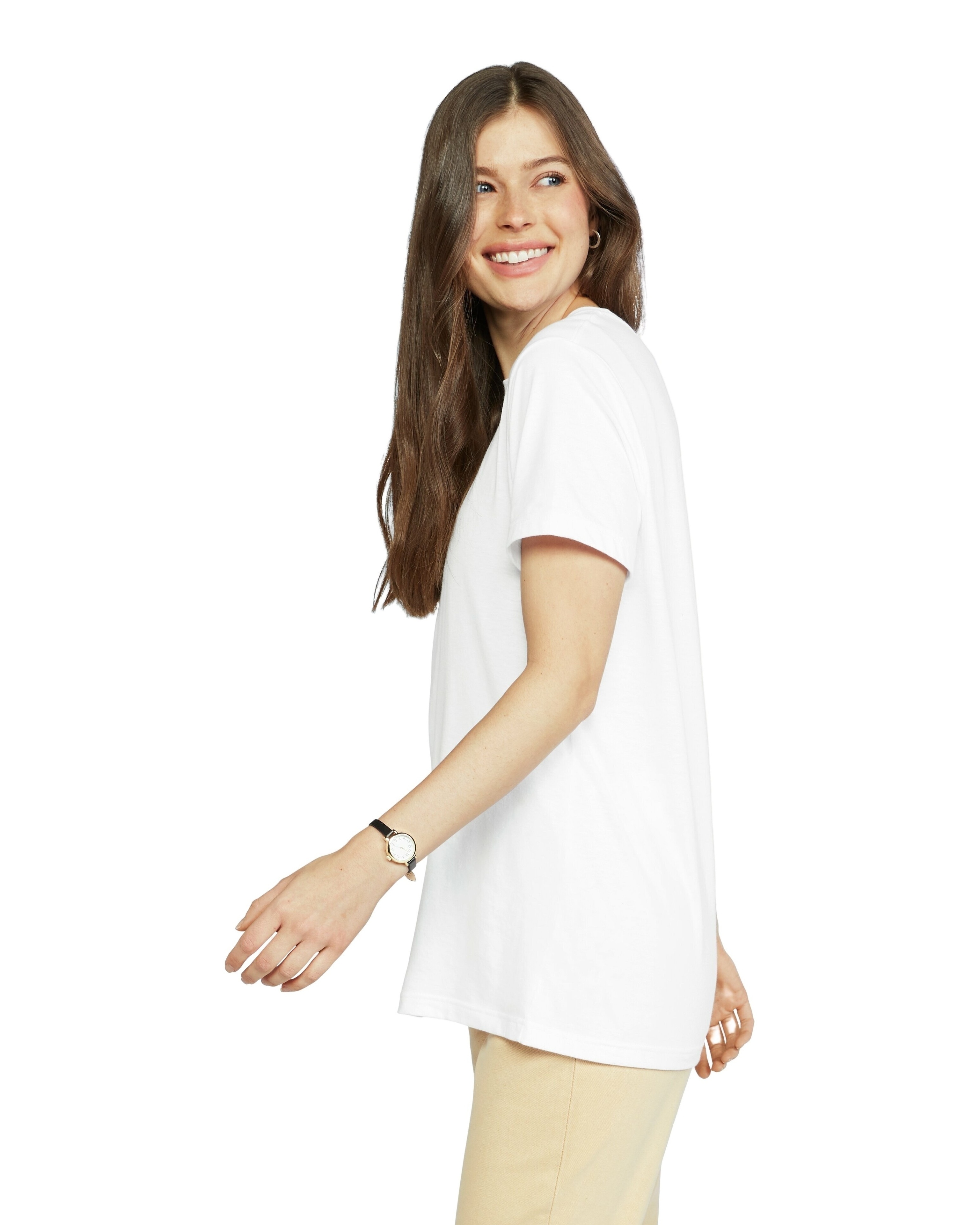 Gildan G641LCVC White