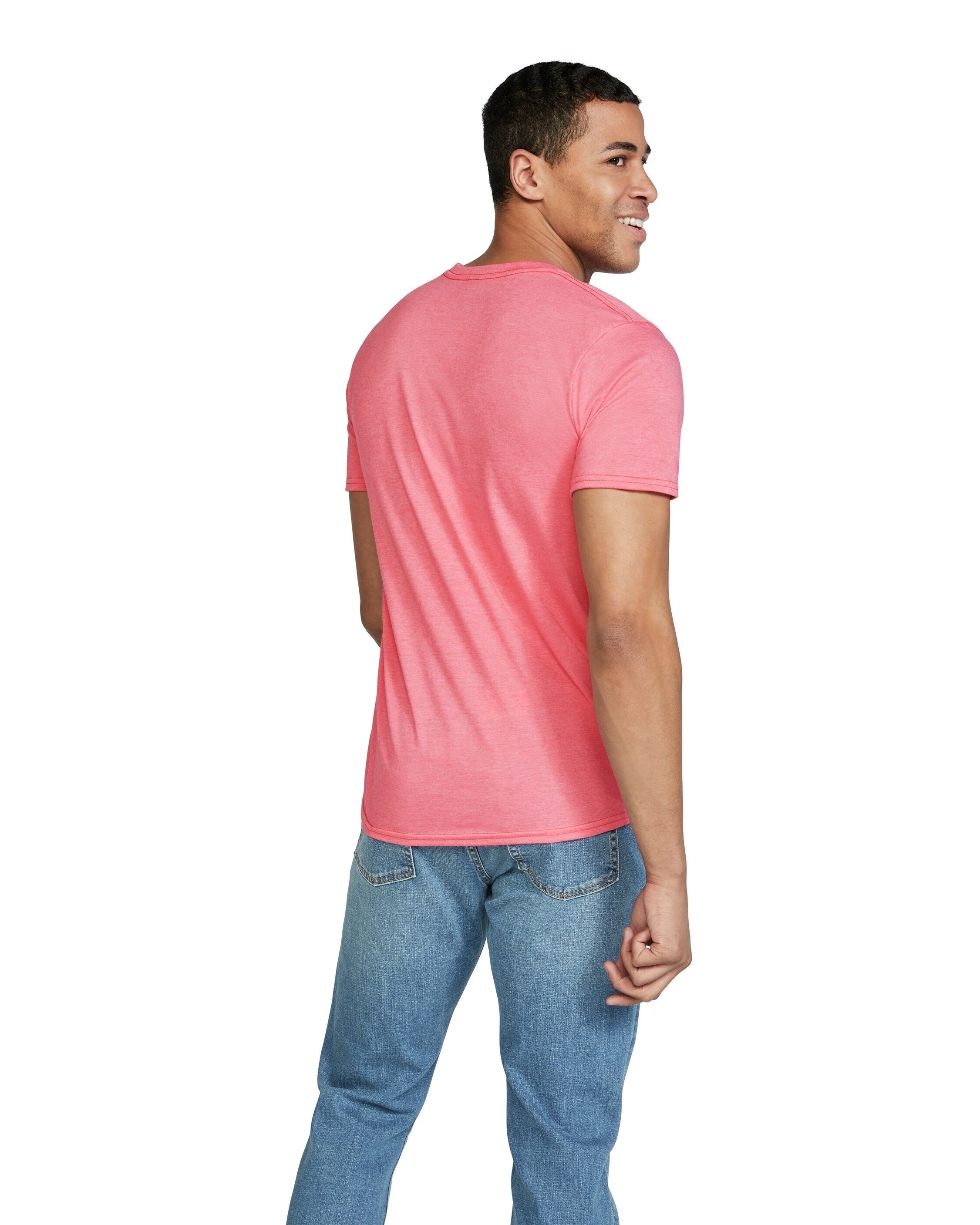 Gildan G640 Heather Coral Silk