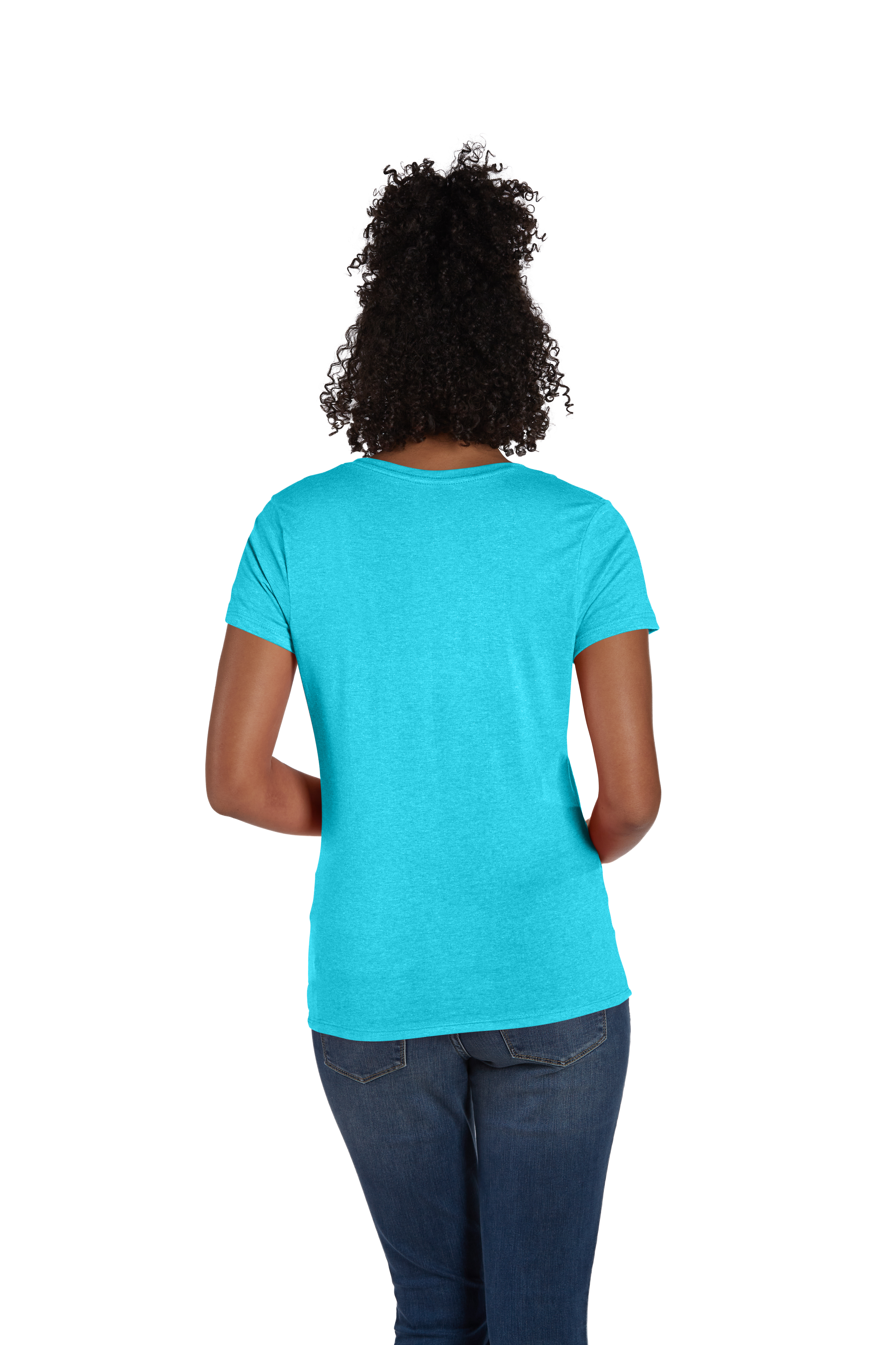 Hanes 42VT Turquoise Triblend