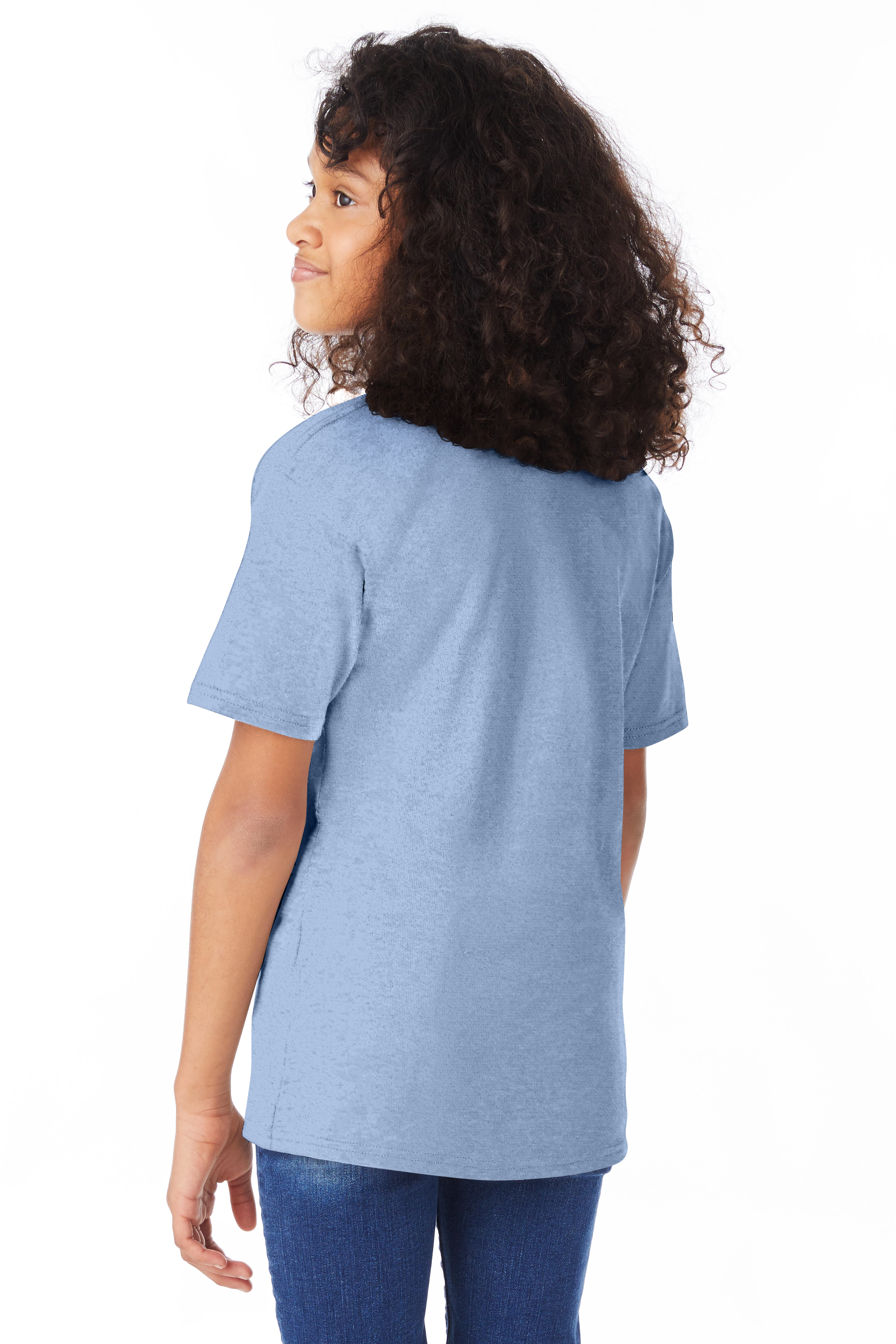 Hanes 498Y Light Blue