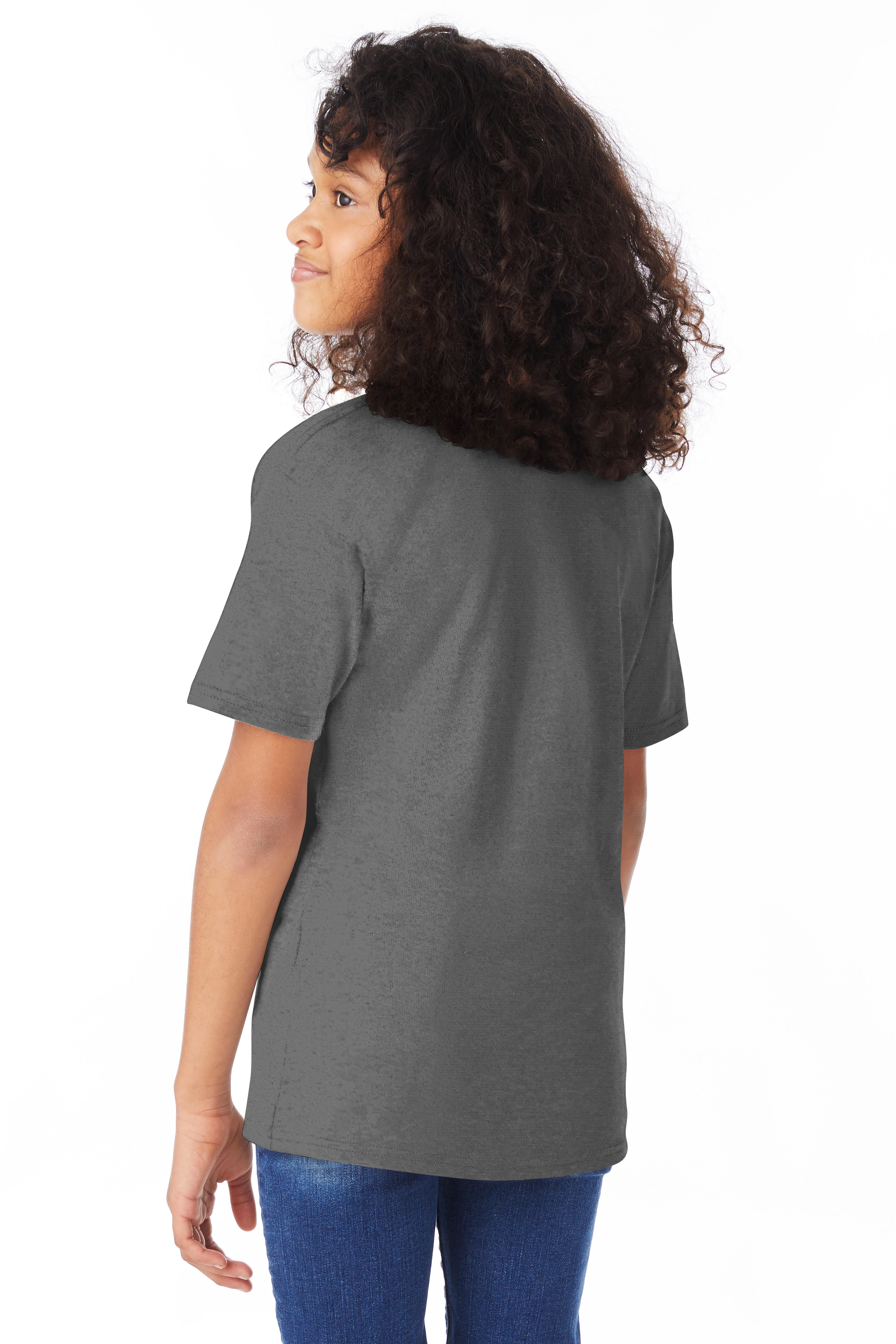 Hanes 498Y Smoke Gray