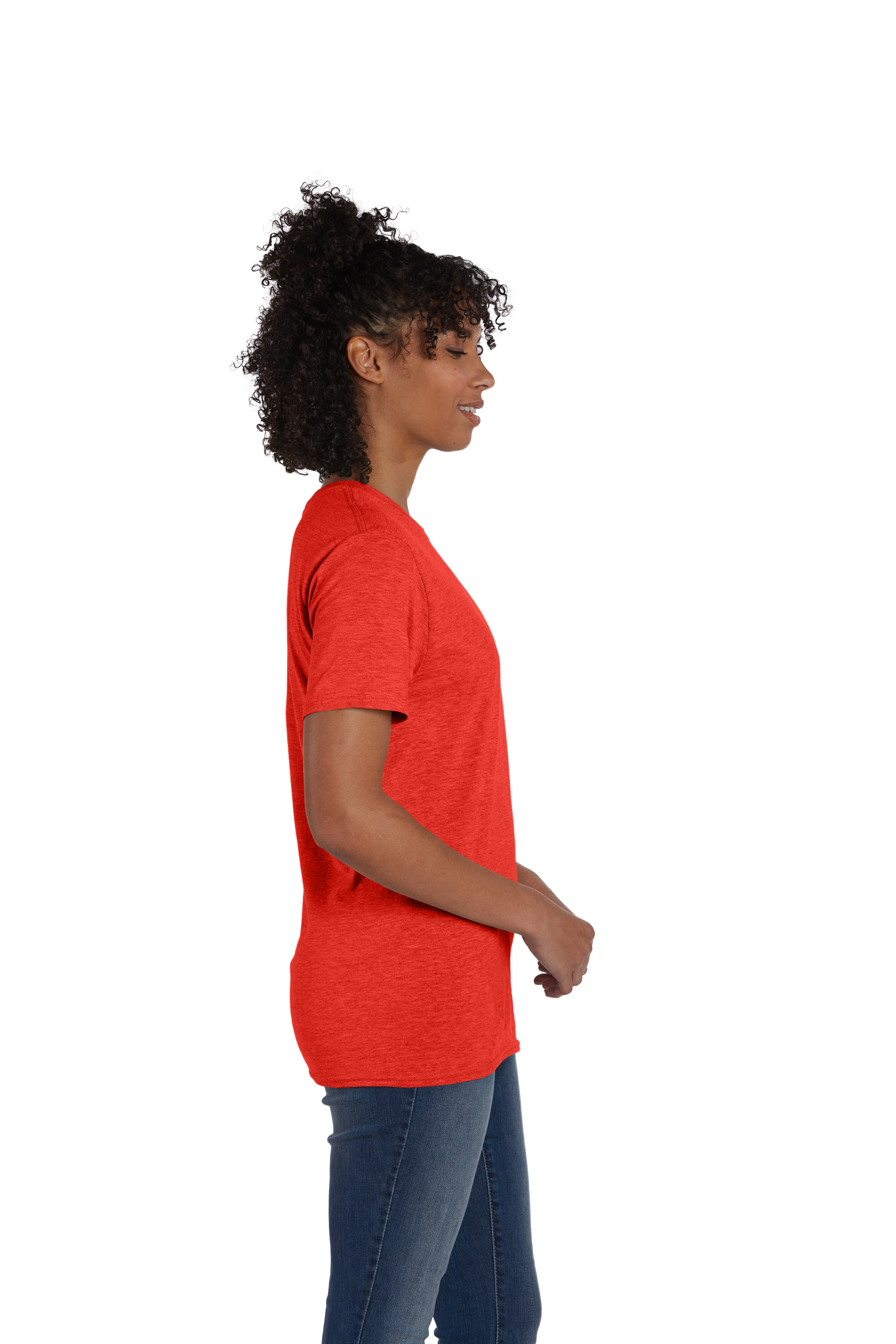 Hanes 4980 Poppy Heather