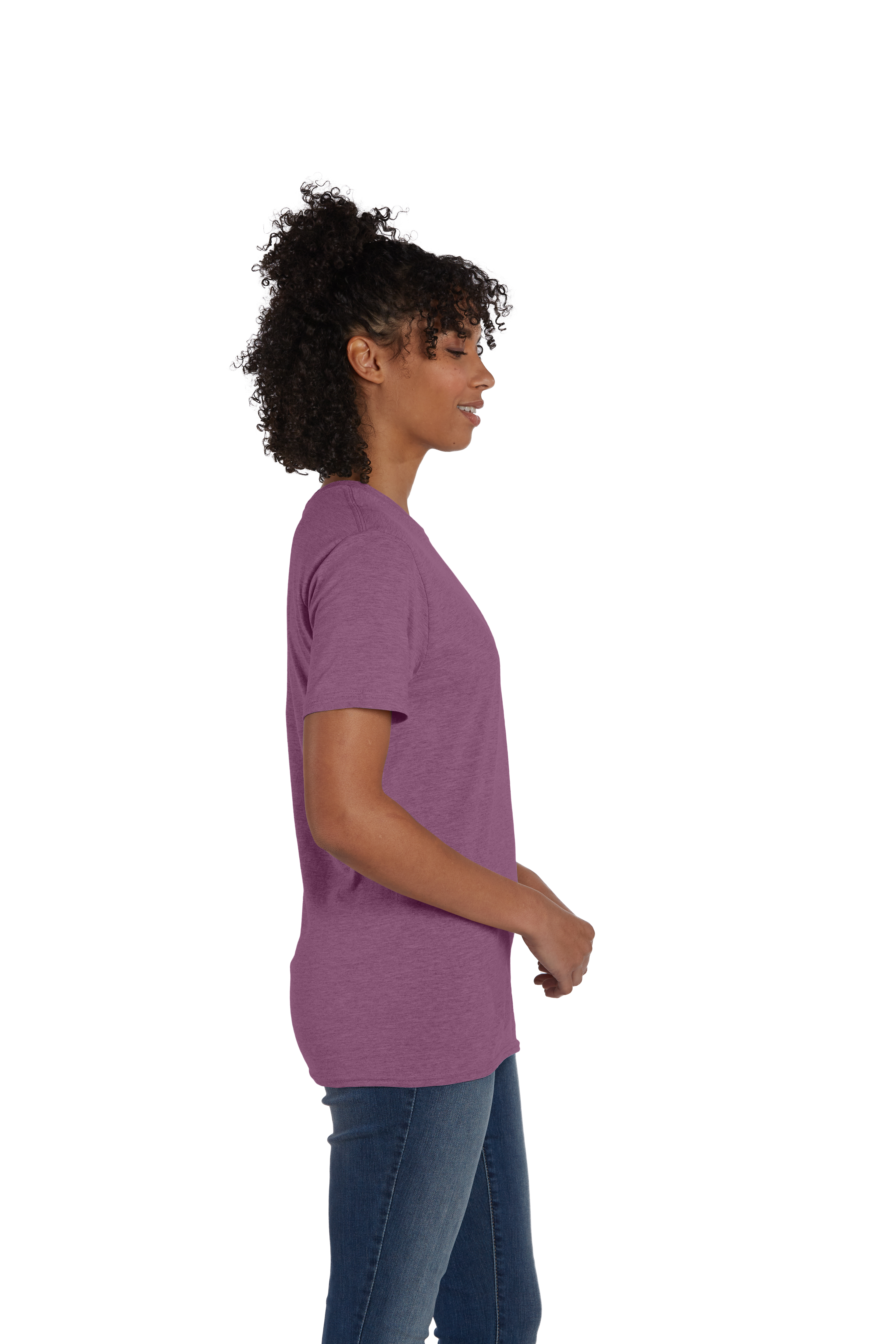 Hanes 4980 Purple Rain Heather