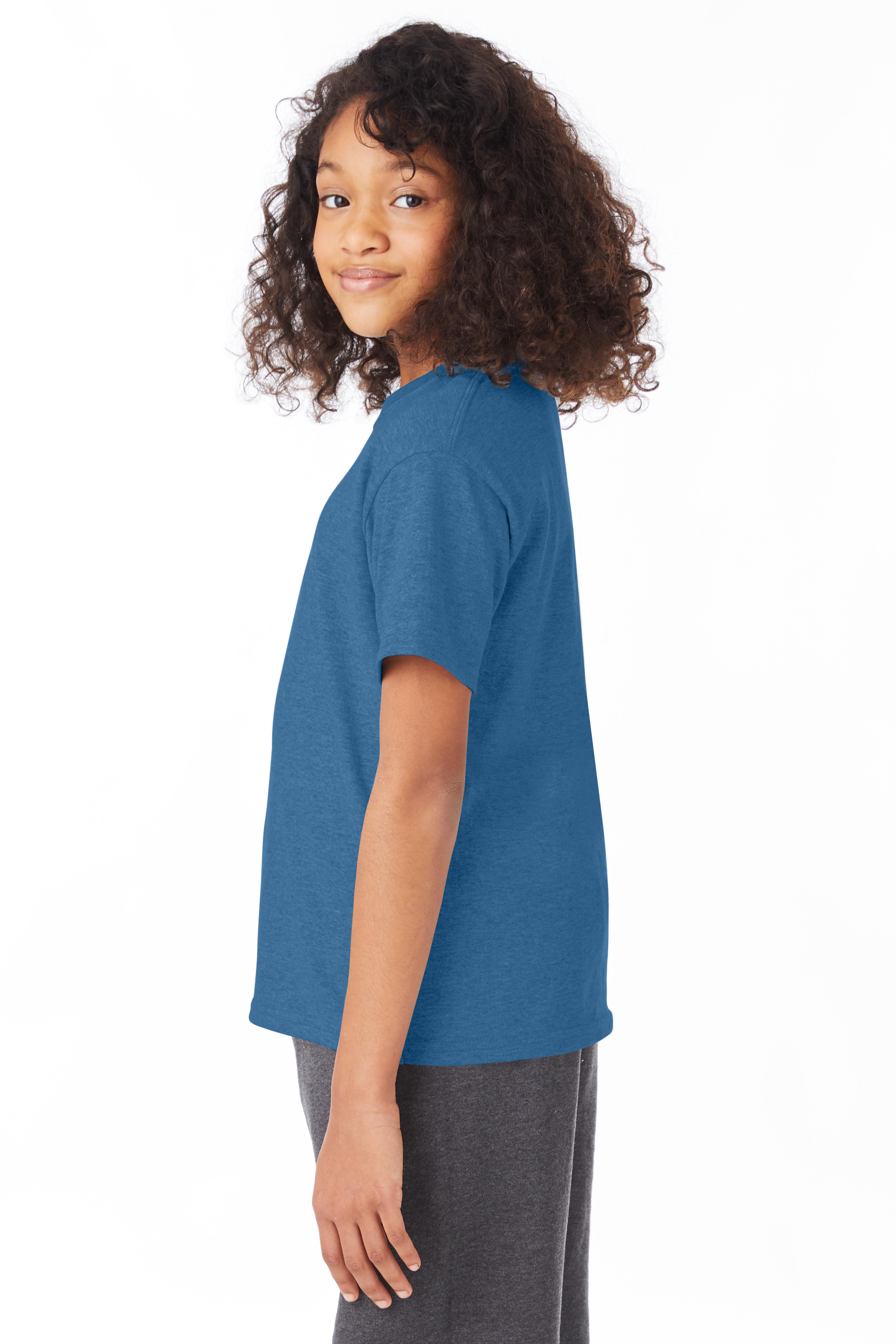 Hanes 5370 Heather Blue