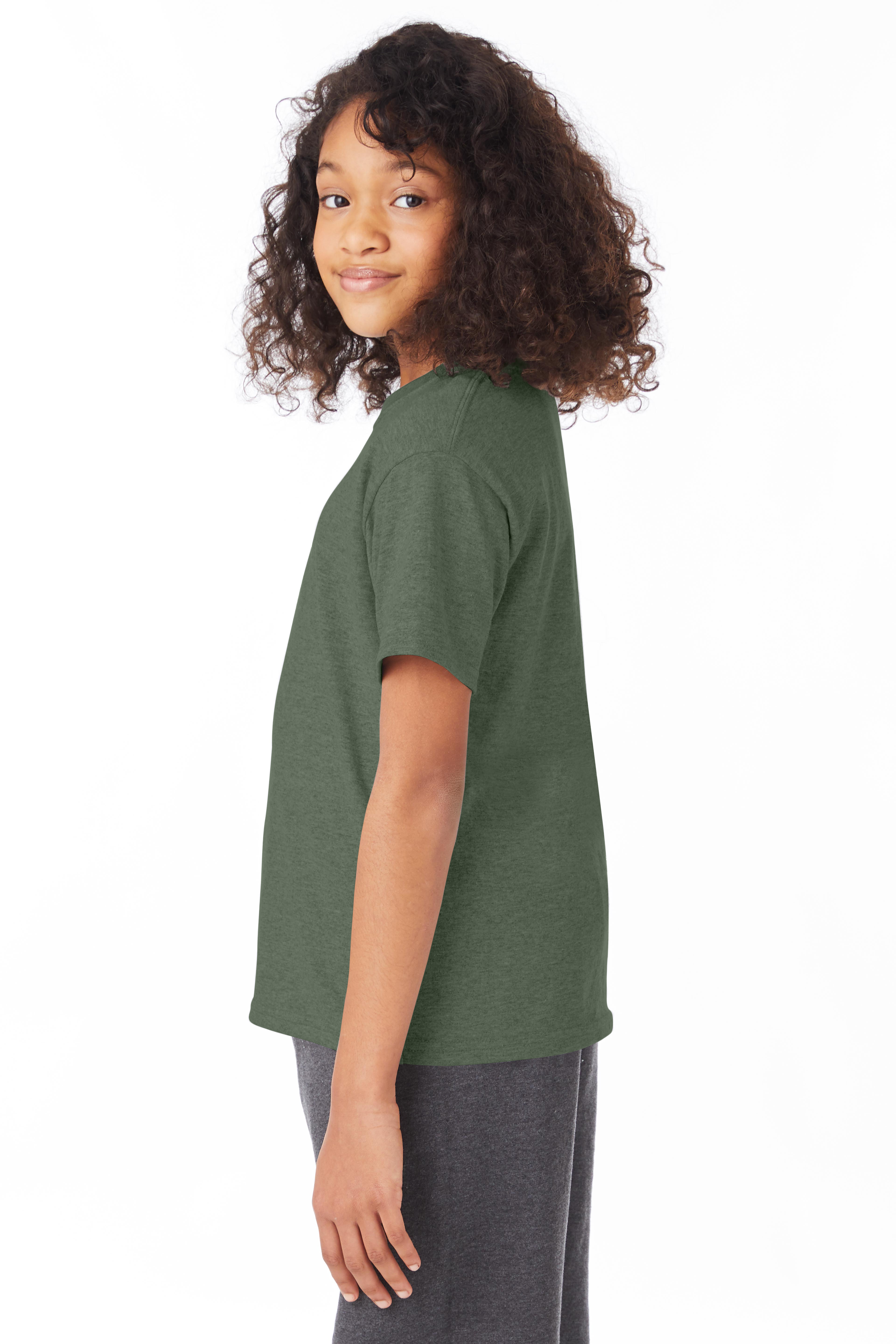 Hanes 5370 Heather Green