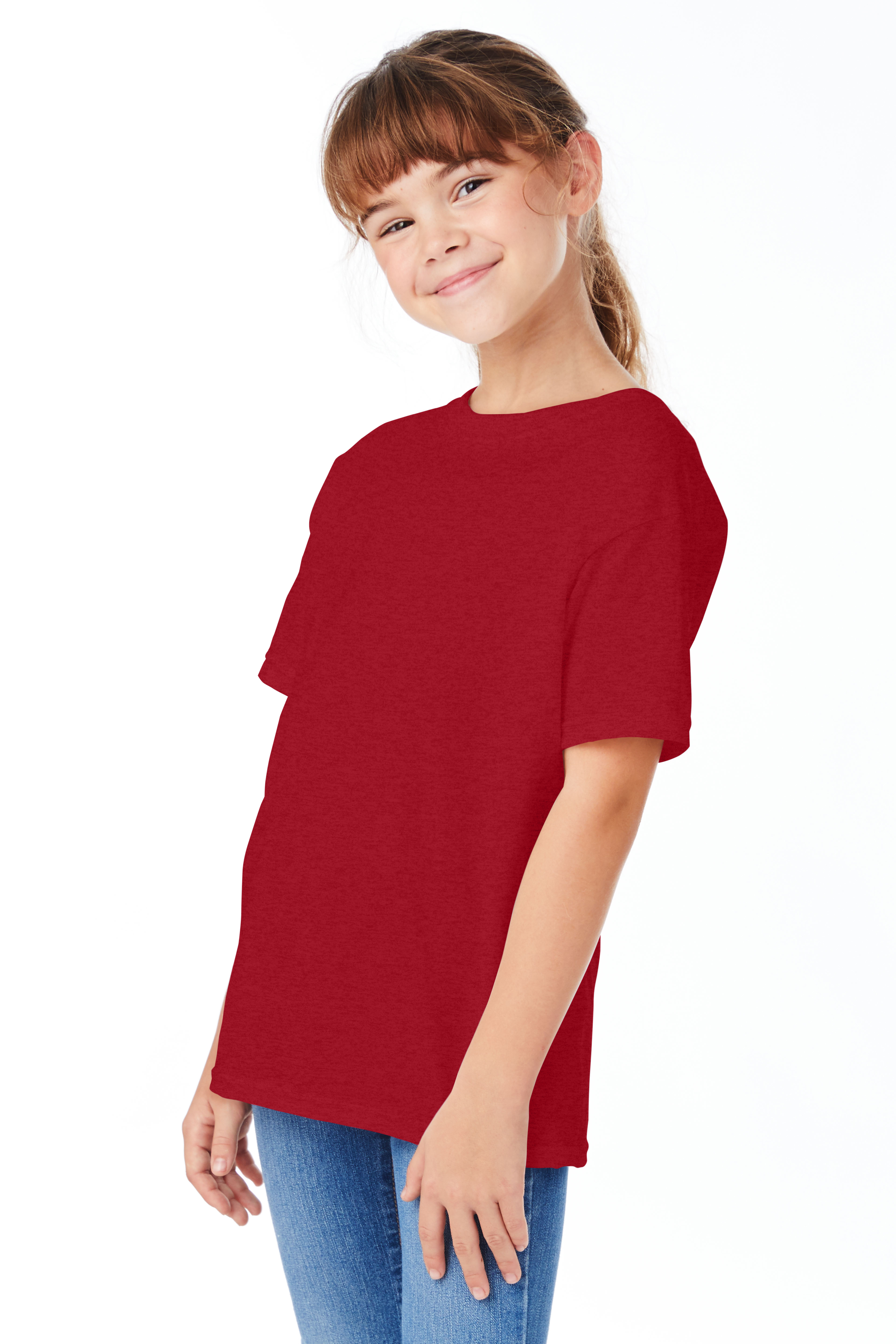 Hanes 5480 Red Pepper Heather
