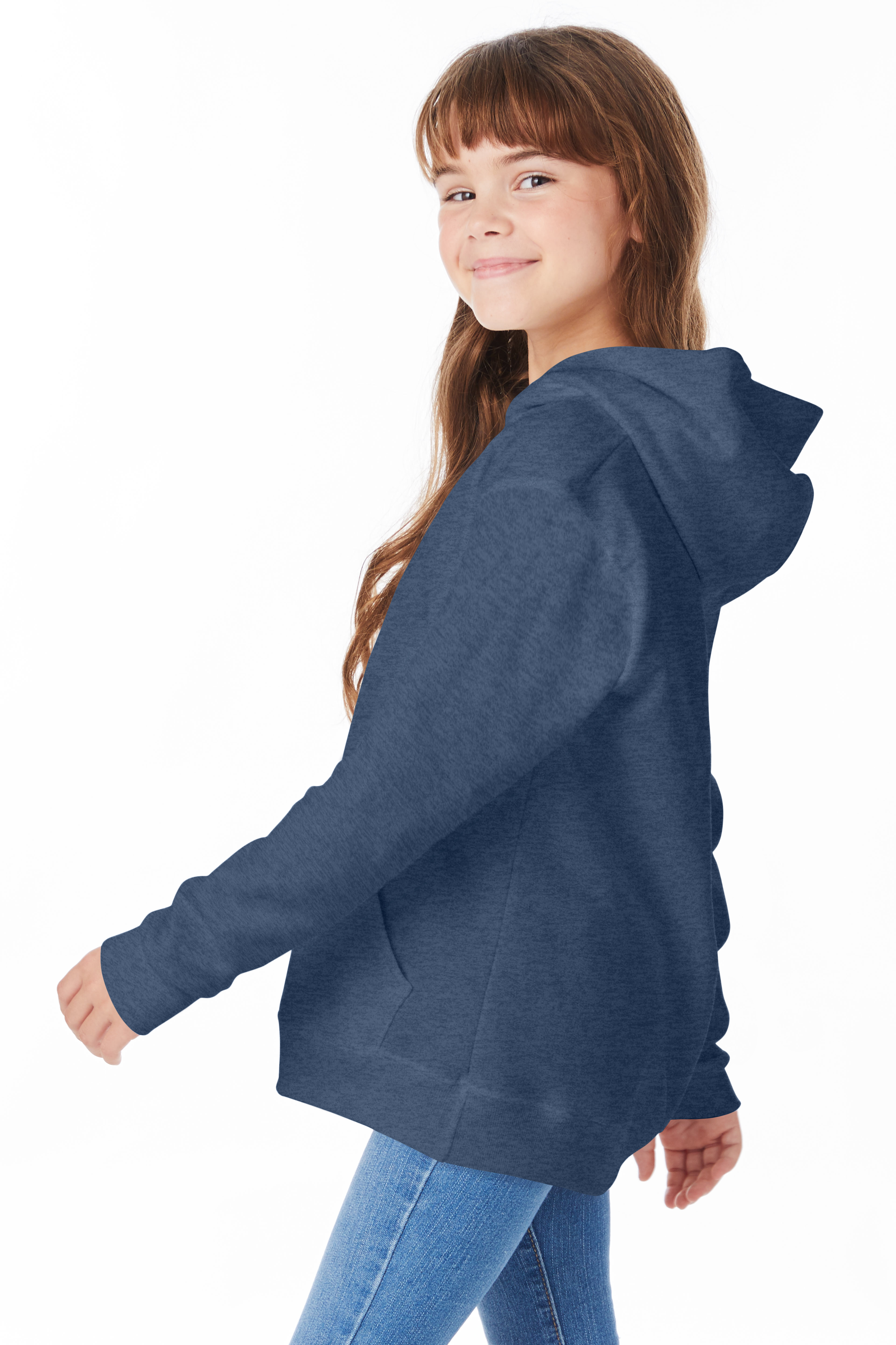 Hanes P473 Heather Navy