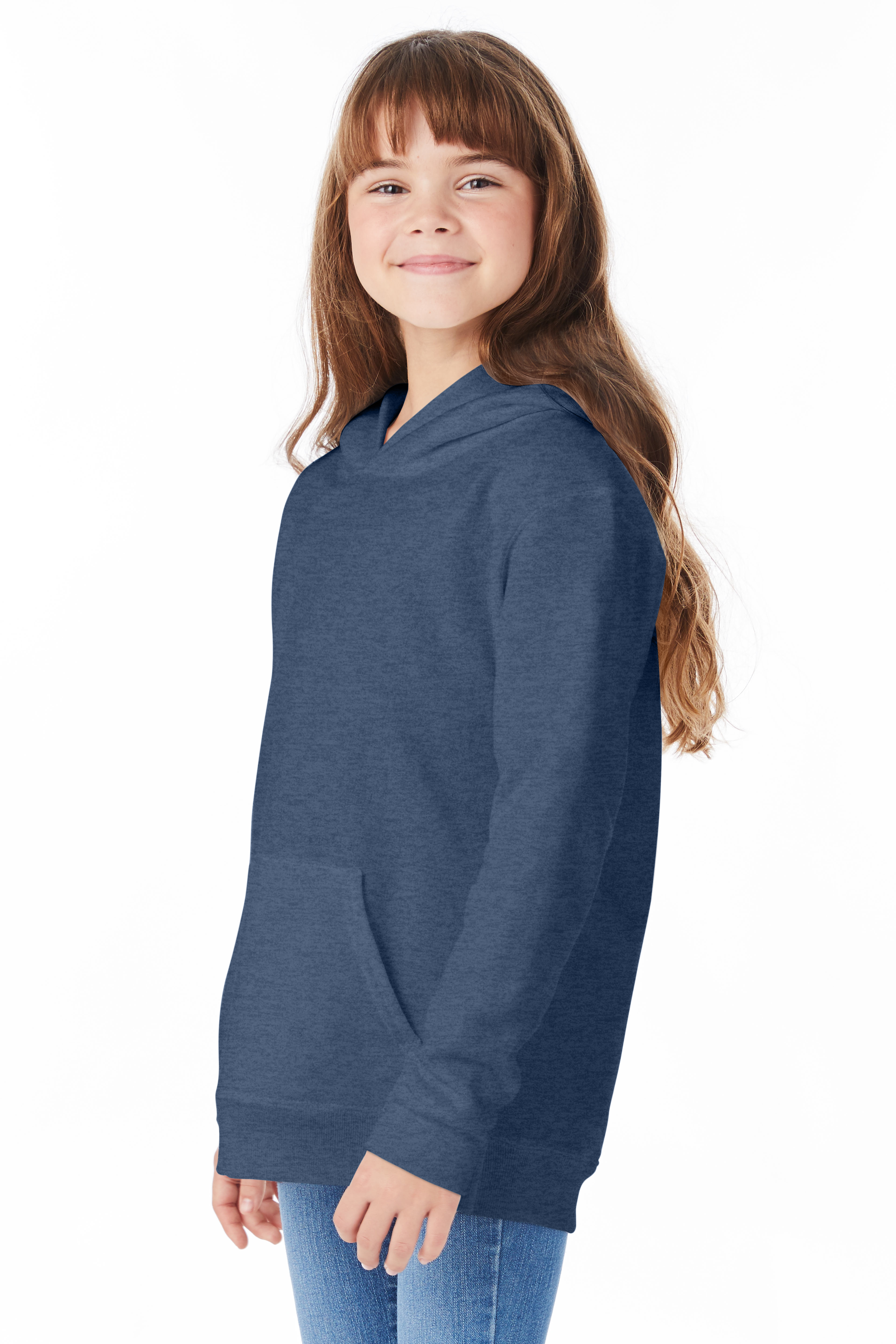 Hanes P473 Heather Navy