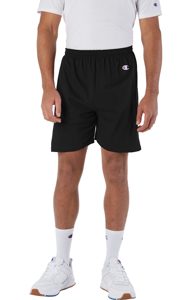 Champion Unisex Cotton Gym Short 8187 Black Jiffy