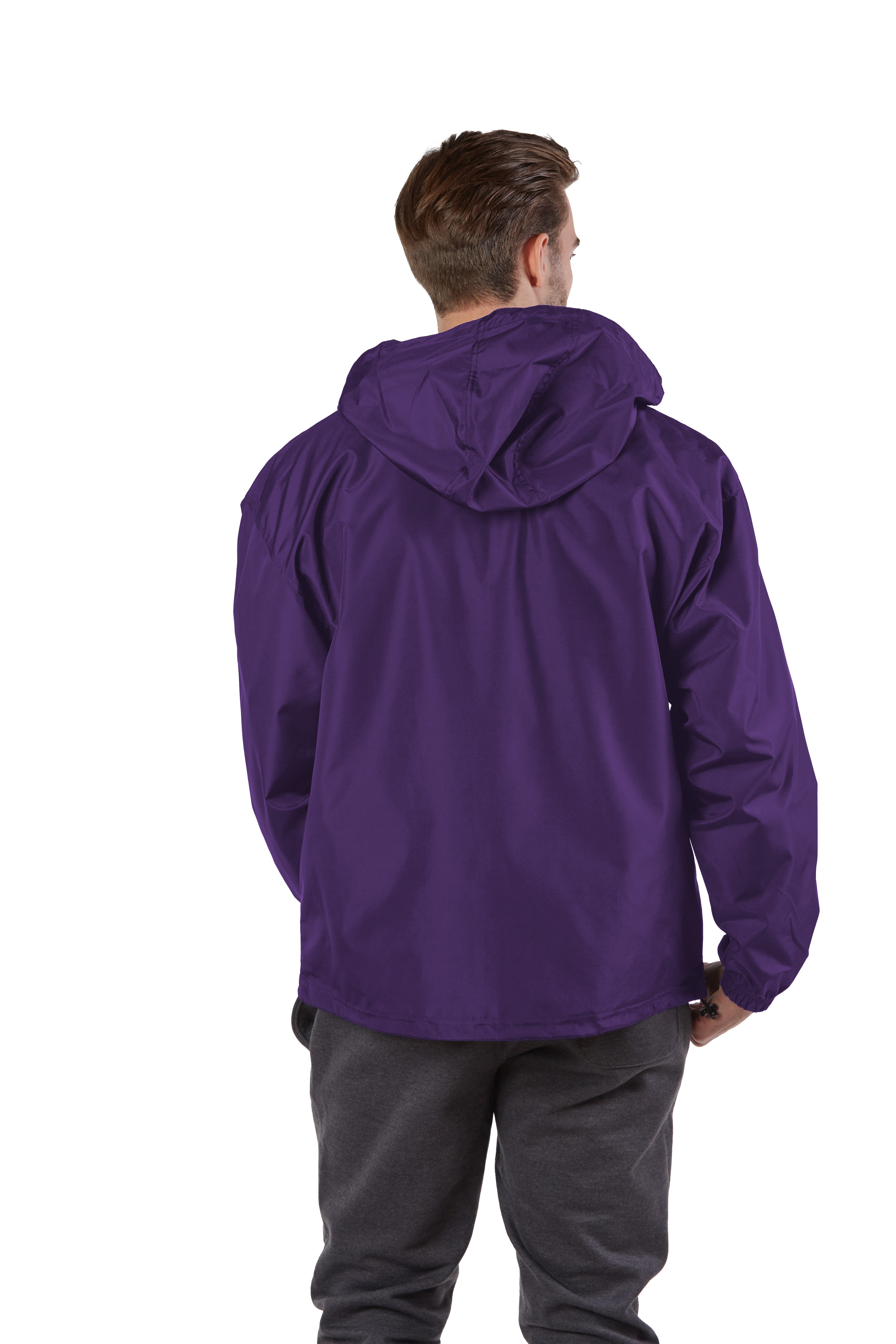 Champion Unisex Packable Anorak 1/4 Zip Jacket Co200 Purple