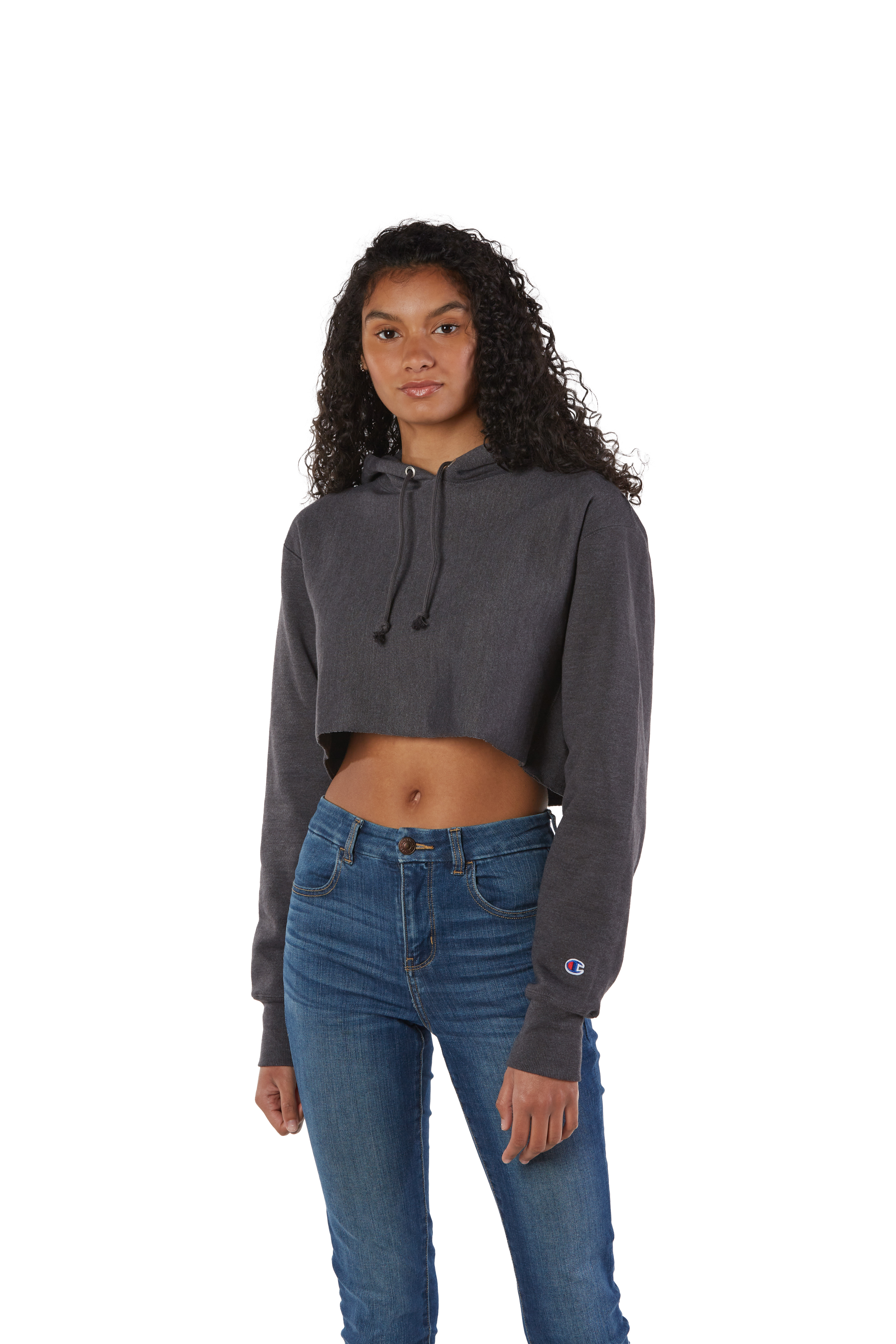 Shops Champion Cropped Hoodie