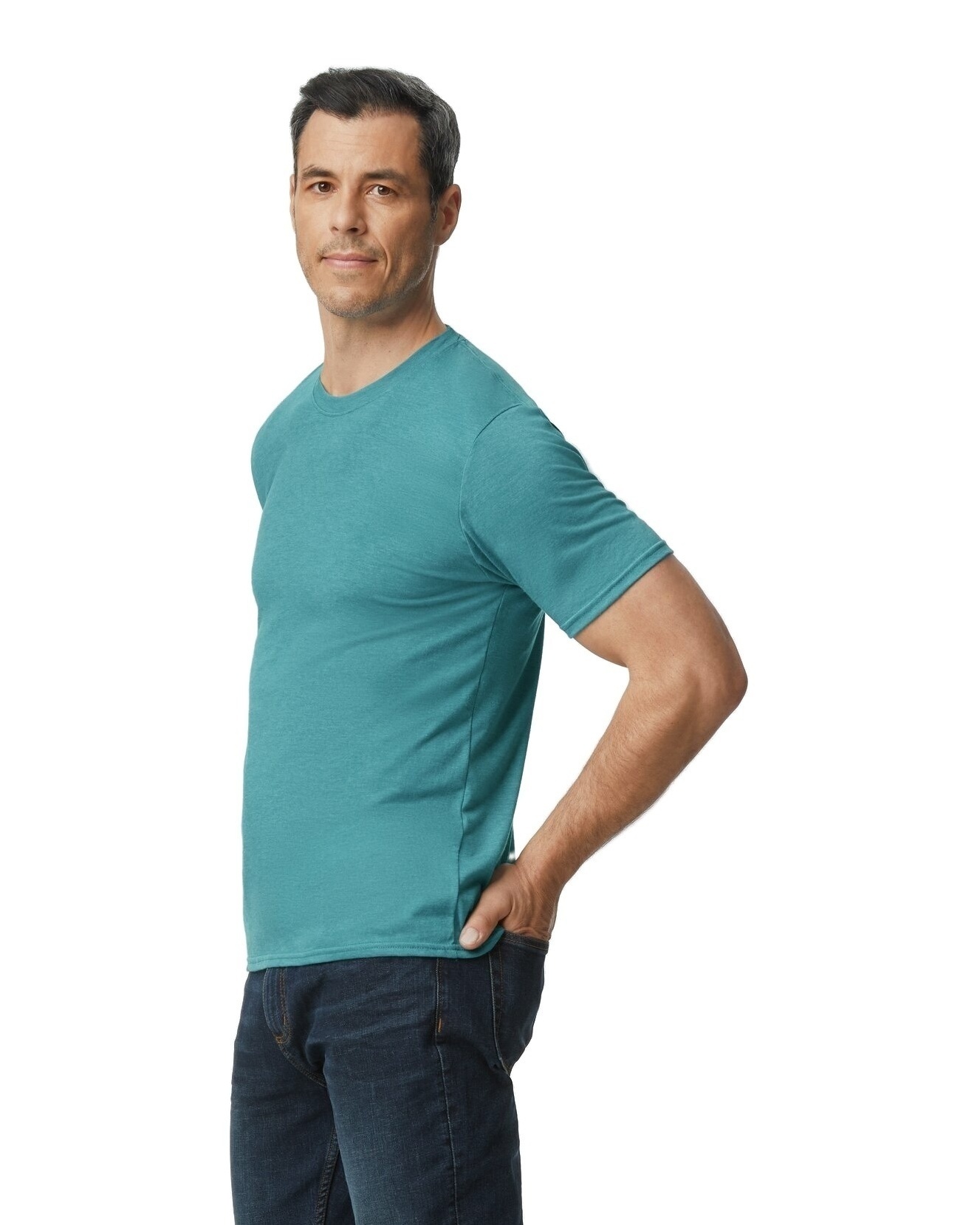 Gildan 6750 Heather Galapagos Blue