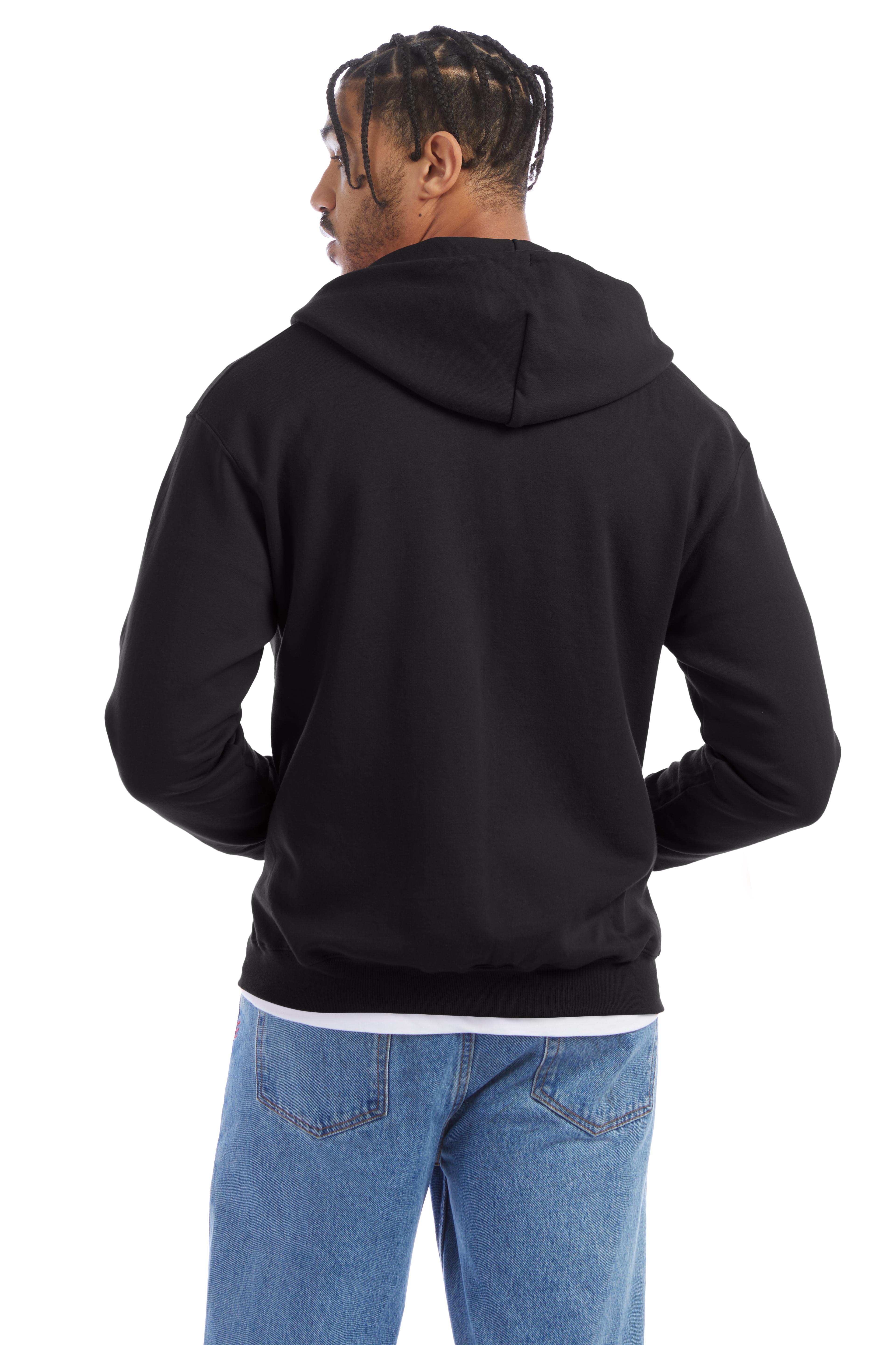 Champion Unisex Double Dry Eco® Full Zip Hoodie S800 Black