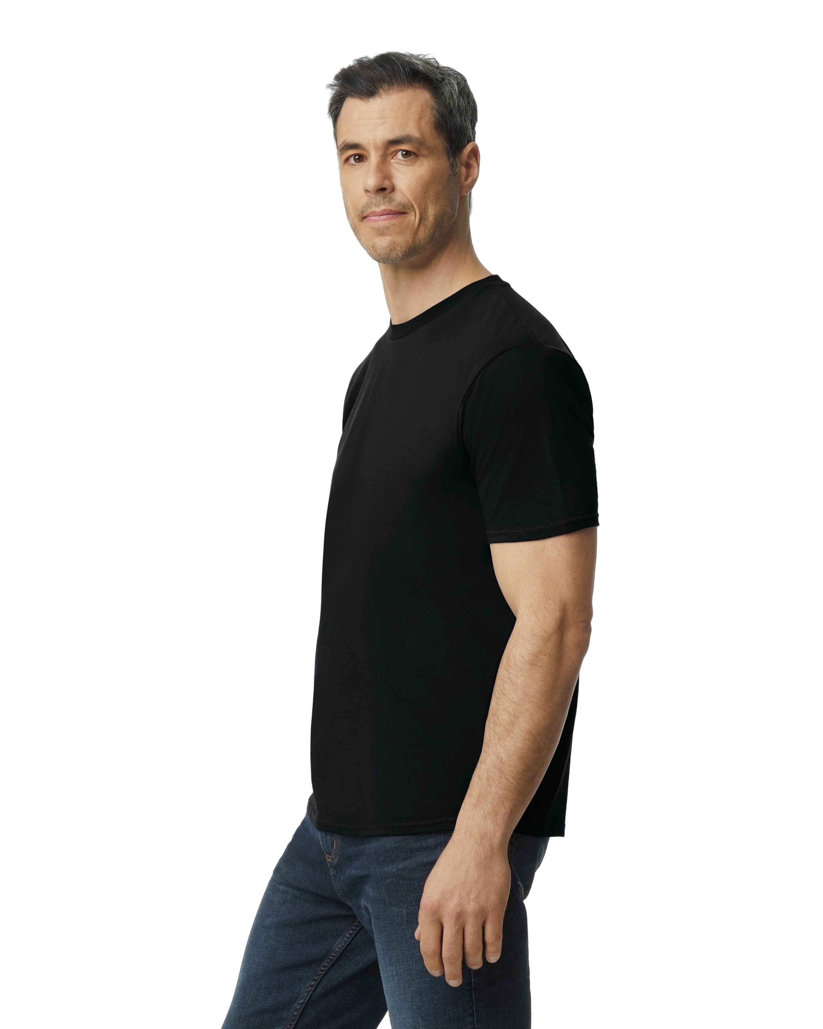 Gildan Lightweight Softstyle T Shirt 980 Black | Jiffy