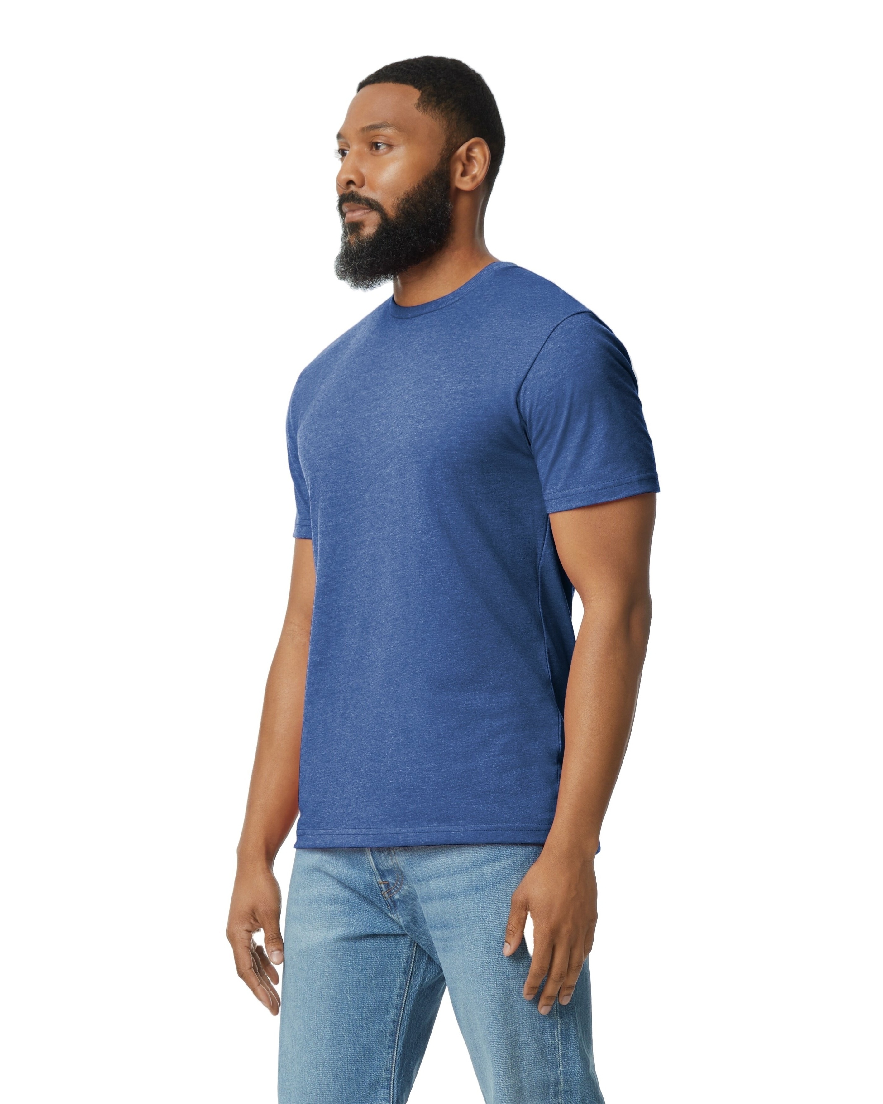 Gildan 980 Heather Blue